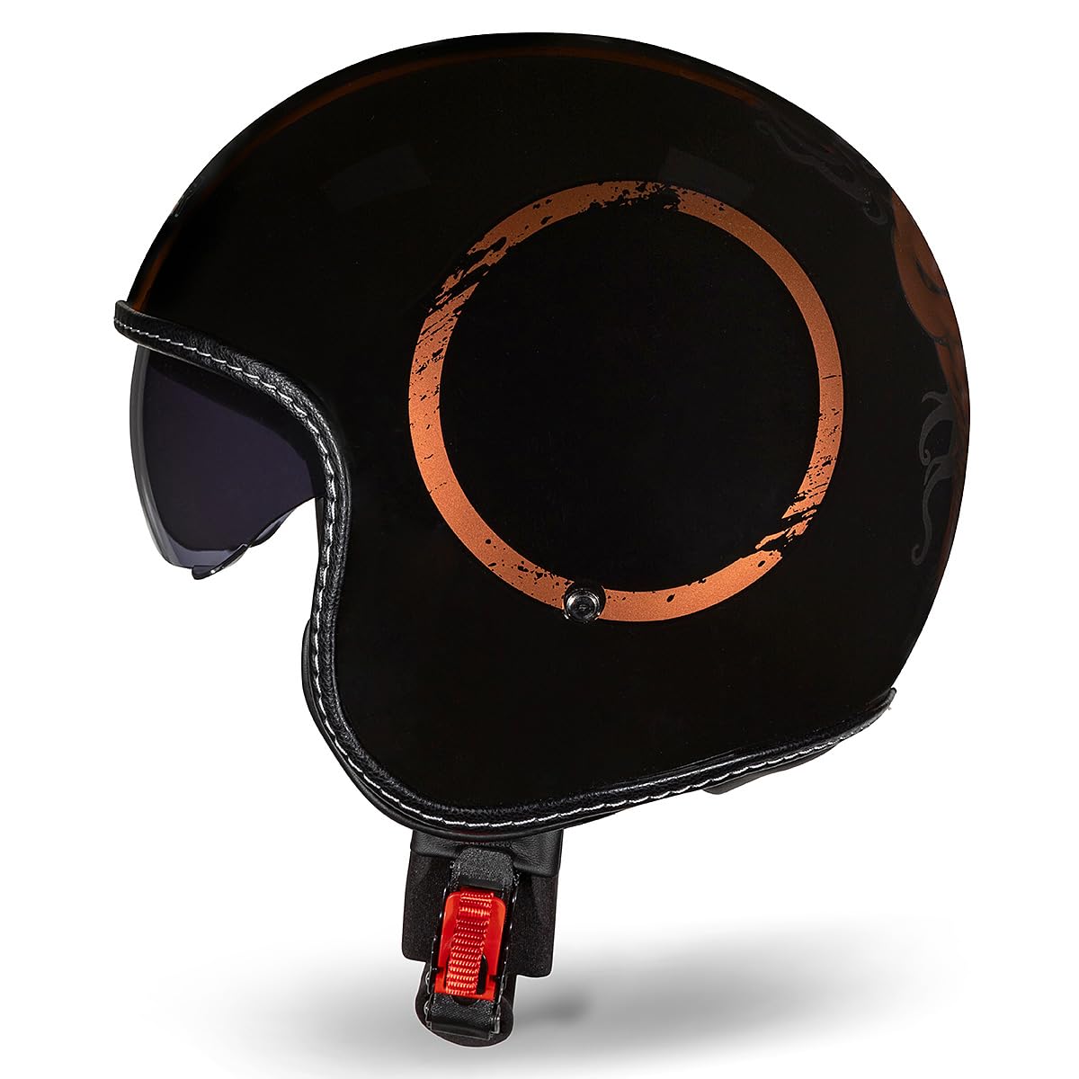 Casco JET CRUIZER MEDUSA – Omologato ECE 22-06, Visiera Fumè A Scomparsa, Taglia M, Peso 1050 G, Per Moto E Scooter Custom