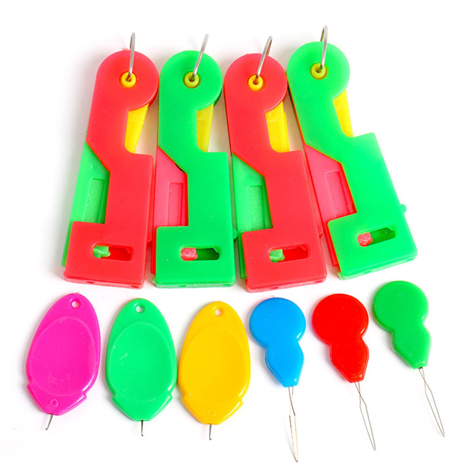 10Pcs Automatic Needle Threader, Upgraded Sewing Machine Needle Threader for Hand Sewing, Small Needle Eye Threading Tool, Say Goodbye to Hard to Thread Needles!