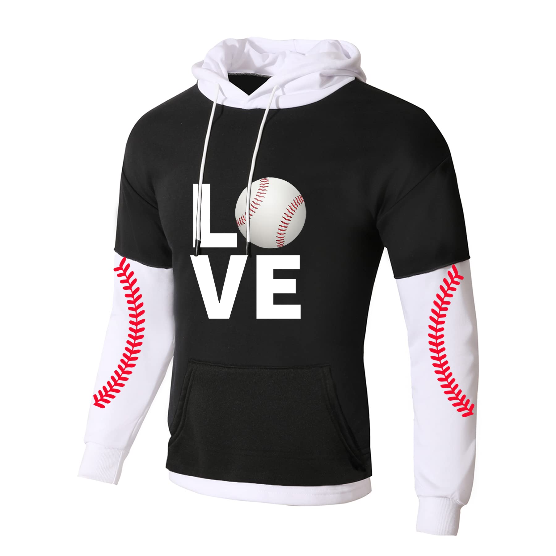 Baseball Hoodie For Men Boys Cool Hoodies Gift For Baseball
