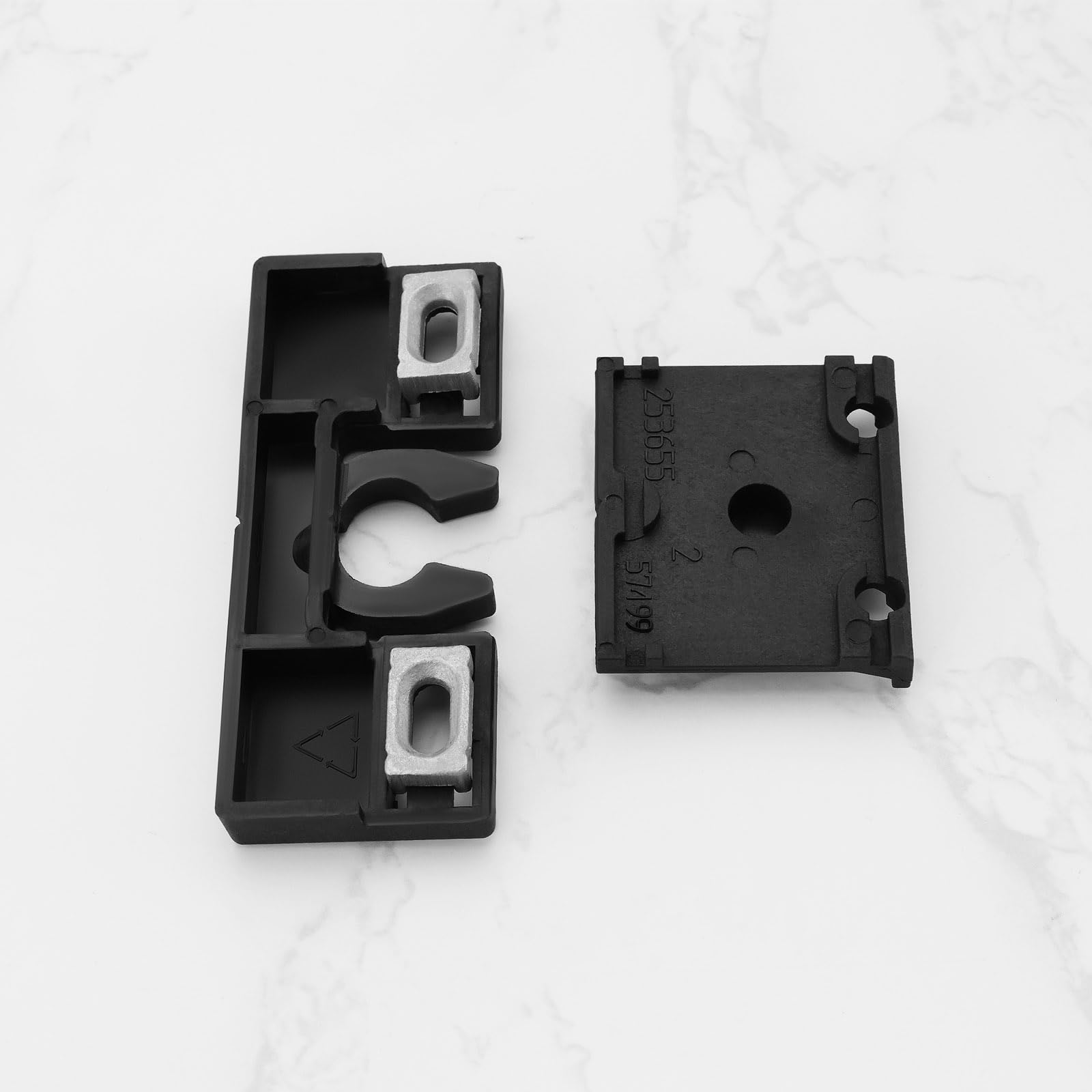 Lot De 2 Loquets De Porte De Balcon Compatibles Avec Les Ensembles De Loquets De Porte De Balcon Schuco 253655 254617 98050401 En Plastique Noir 74 Mm X 29 5 Mm