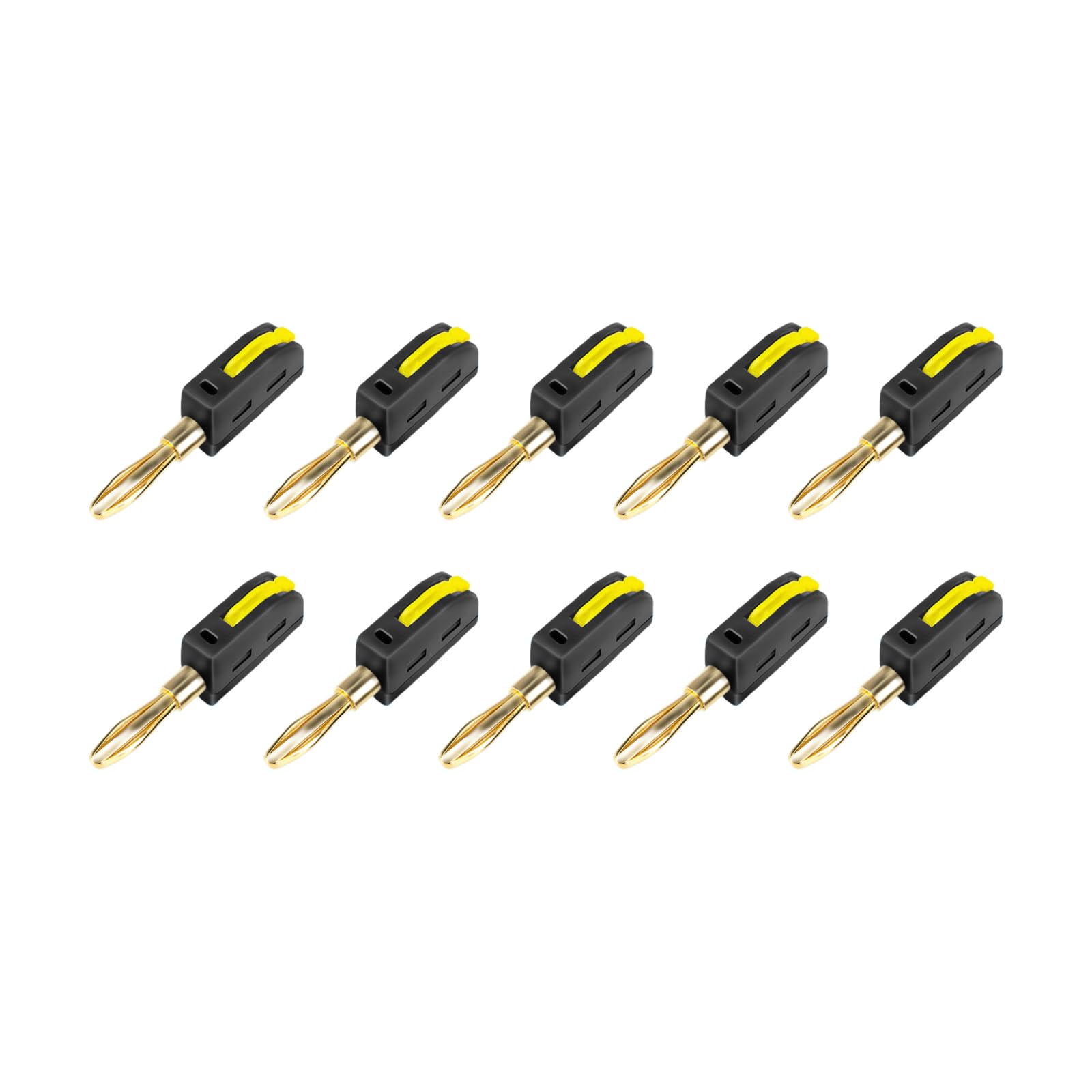 10Pieces 32A High Current 4mm Banana Plug 4mm Banana Plug 32A High Current for Professional Electrical Work Solderless