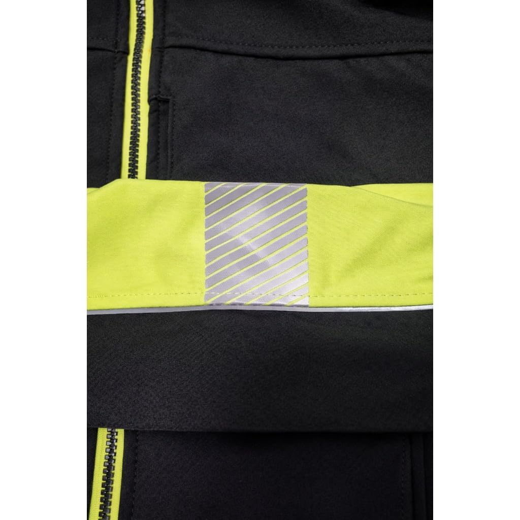 Arbeitsjacke mit Kapuze Softshell GL-8364, mit Fleece gefüttert, atmungsaktiv, wasserdicht.