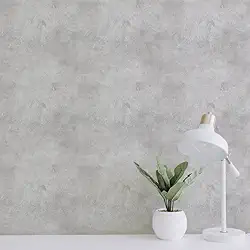 Papel de Parede Adesivo Cimento Queimado Cinza Claro – Vinil Fosco Lavável, Autocolante, Rolo com 15 Metros x 50cm – Ideal para Ambientes Modernos