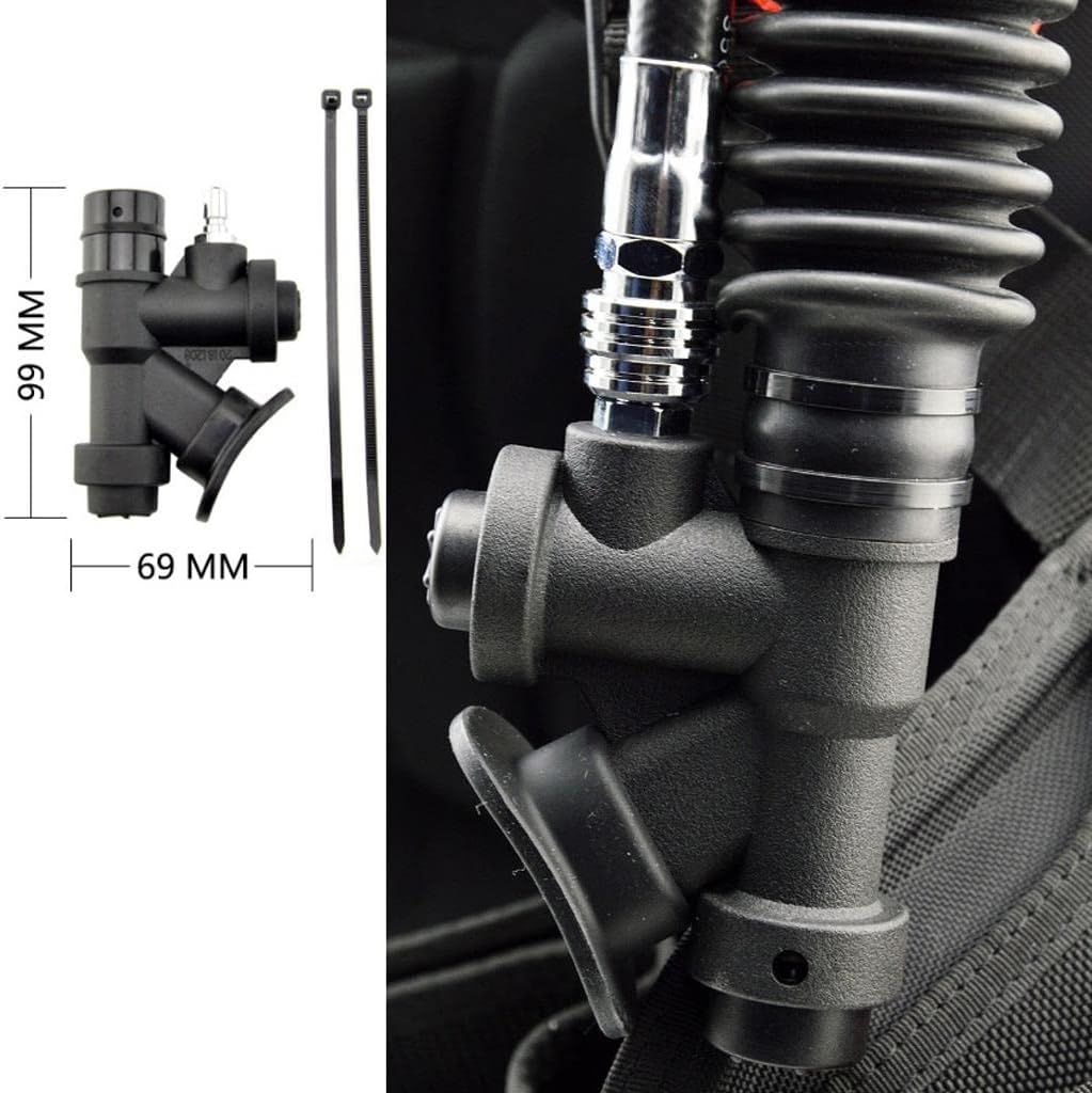 Generic Advanced Scuba Diving Power Inflator Kit for Enhanced Performance, 10x7x3cm, Black