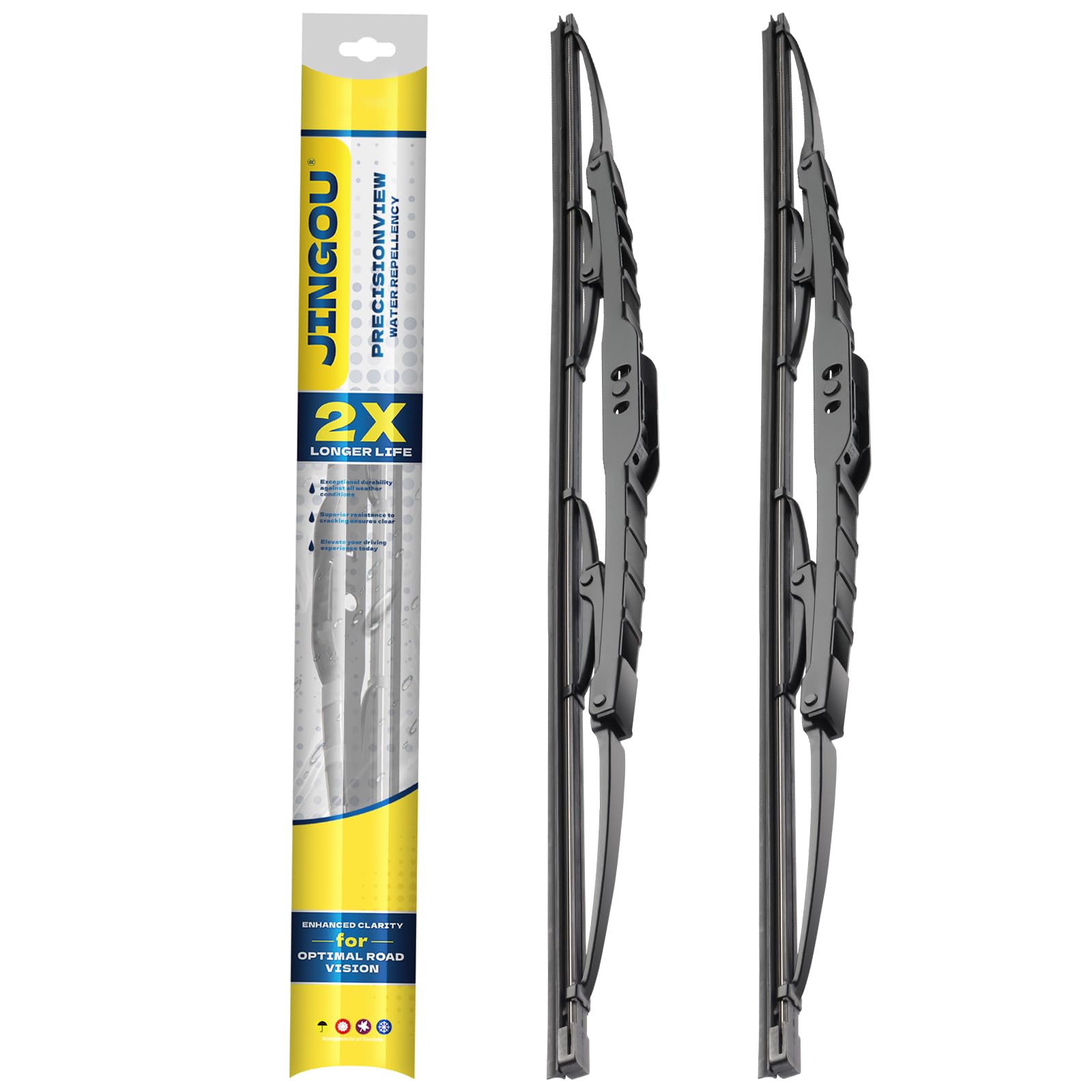 JINGOU 20 Wiper Blades Pair