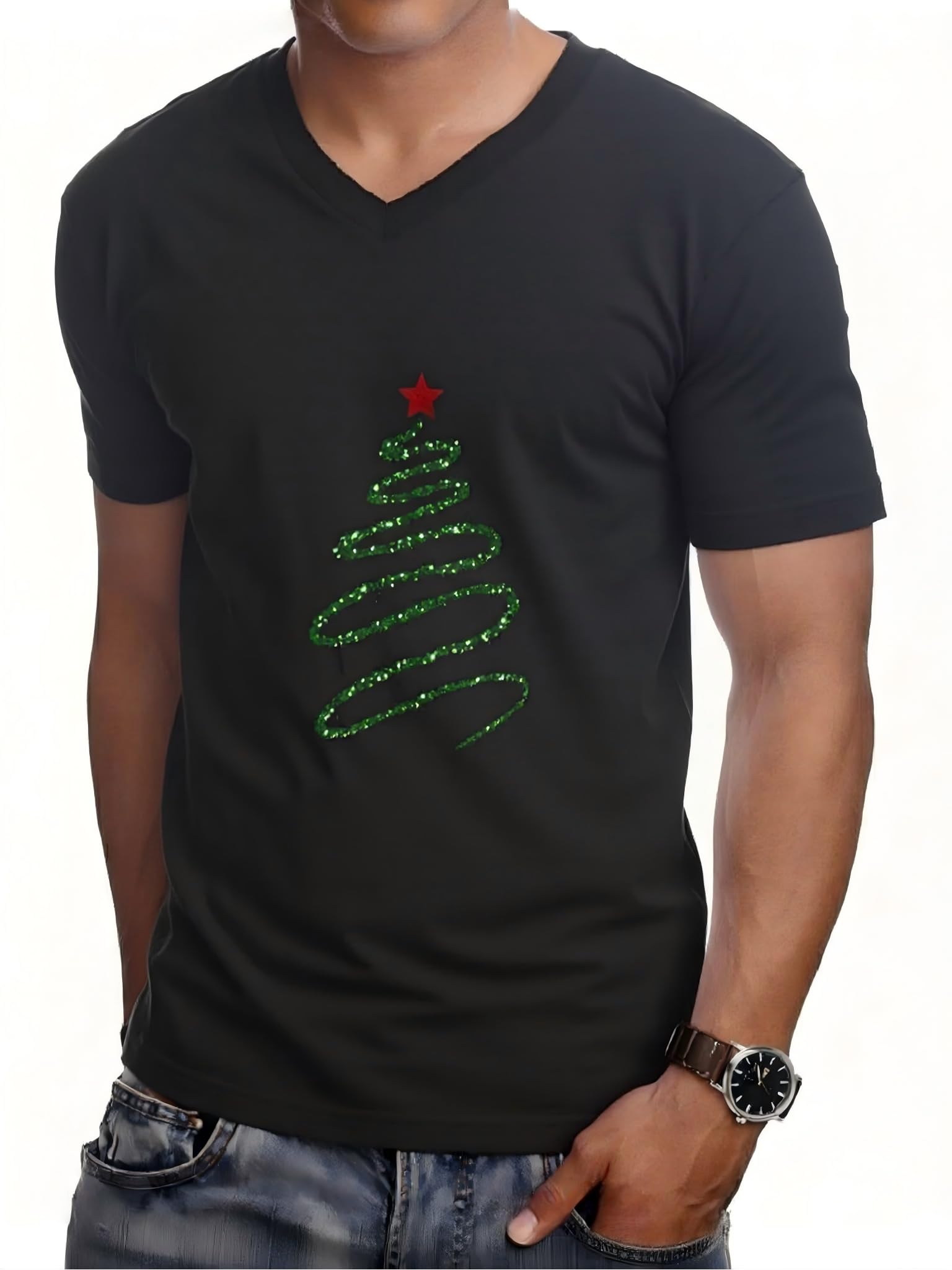 Unisex Heritage Short Sleeve Tee Mens V-Neck T-Shirts Vintage Shirts Mens Tee Shirts Graphics Tee