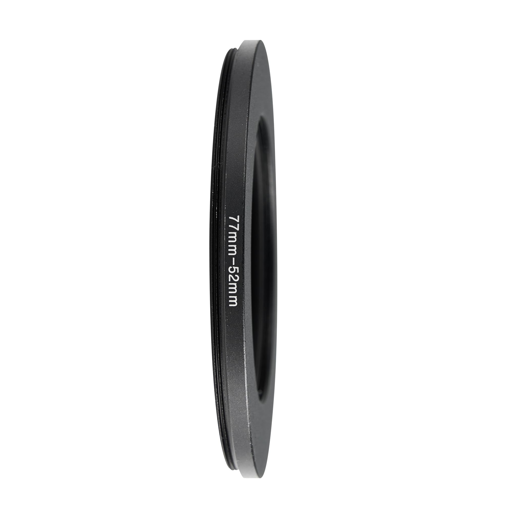 WIIYE 77mm to 52mm Step-Down Ring Filter Adapter, 77mm to 52mm Step-Down Ring Adapter,for All Brands UV ND CPL Metal Step-Down Rings Adapter Filter (77mm to 52mm)