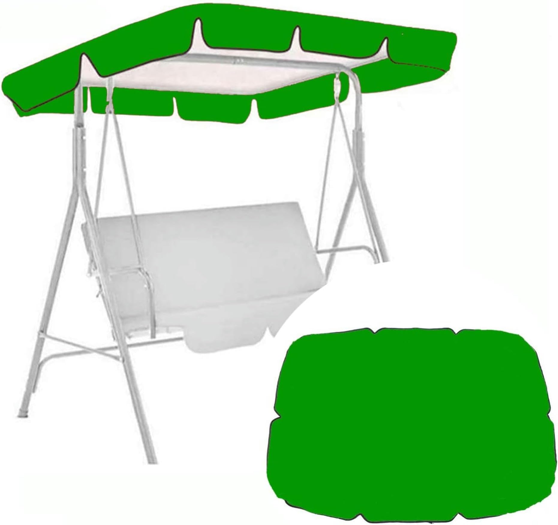 Toit de balancelle de rechange imperméable avec bâche Oxford pour auvent de terrasse extérieur