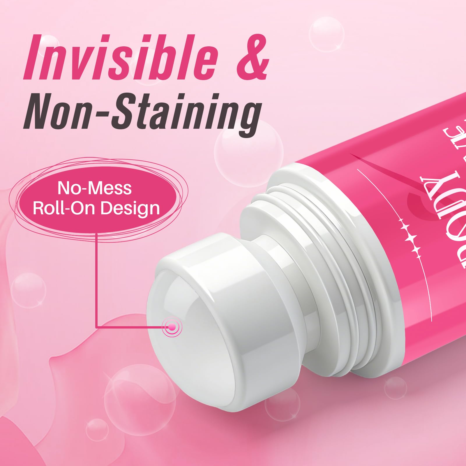 Body Adhesive Roll On for Dancers, 2 oz Sweat Resistant, Water Wash Off - Strong Fashion Glue for Dancers, Socks, Leotards, Wigs, Costumes, Residue Free & Non-Toxic，1 Pcs - 5