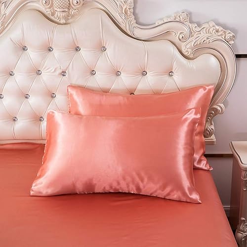 Miniatura 4 de Diydress - Juego de funda de edredón de satén de seda para cama de matrimonio de 3 piezas, con cierre oculto, suave, cómodo, hipoalergénico,