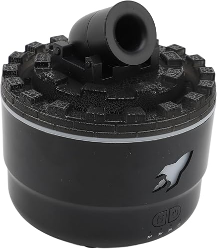 Difusor de aceite esencial, máquina de aromaterapia USB de gran capacidad con luz LED colorida para espacios pequeños, oficina en casa (negro)