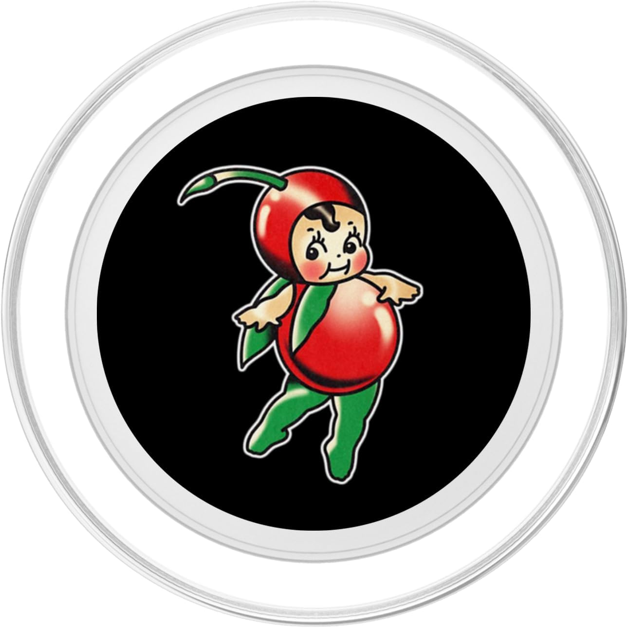 Kewpie Baby Cherry Fruit PopSockets PopGrip for MagSafe