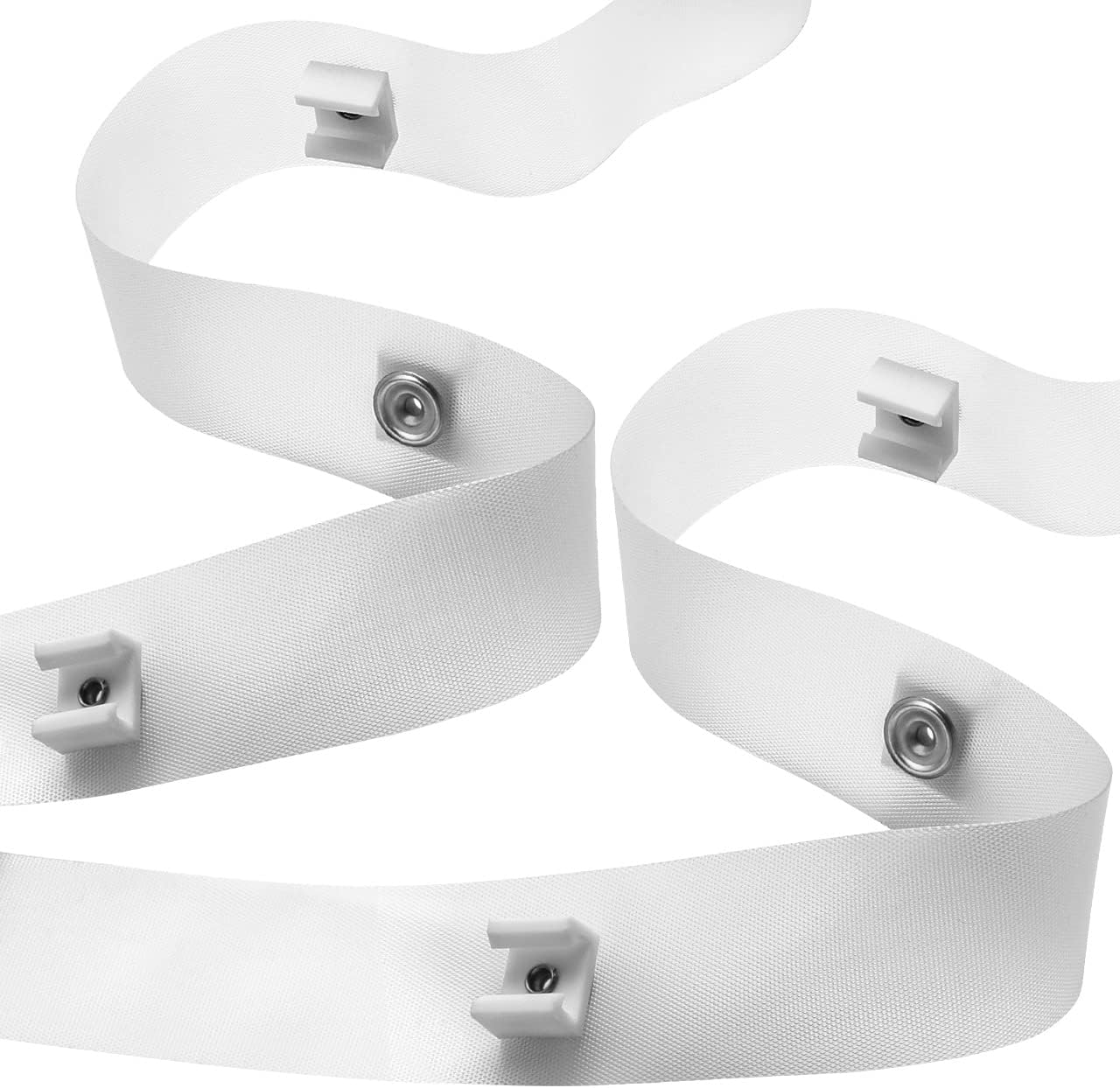 2 Pack RV Clear Glide Tape, 1/2 inch Glides, 72 inches curtain glide