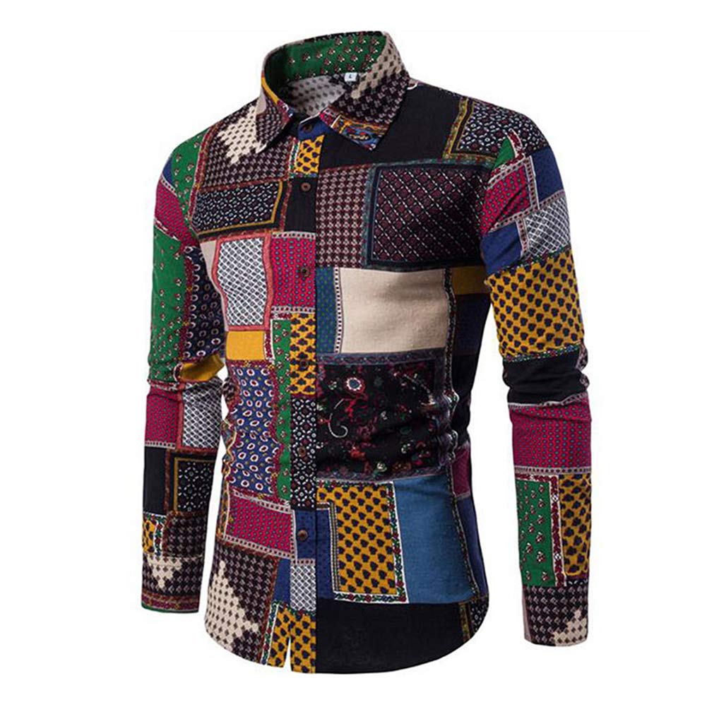 Mens Dress Shirts Long Sleeve Funky 