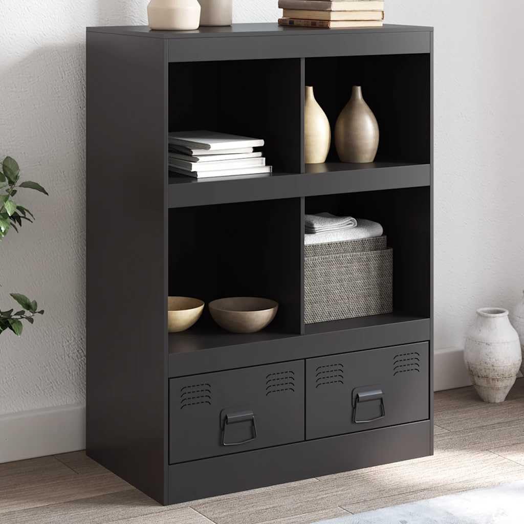 Armadietto alto, 67 x 39 x 95 cm, in acciaio, con cassetti