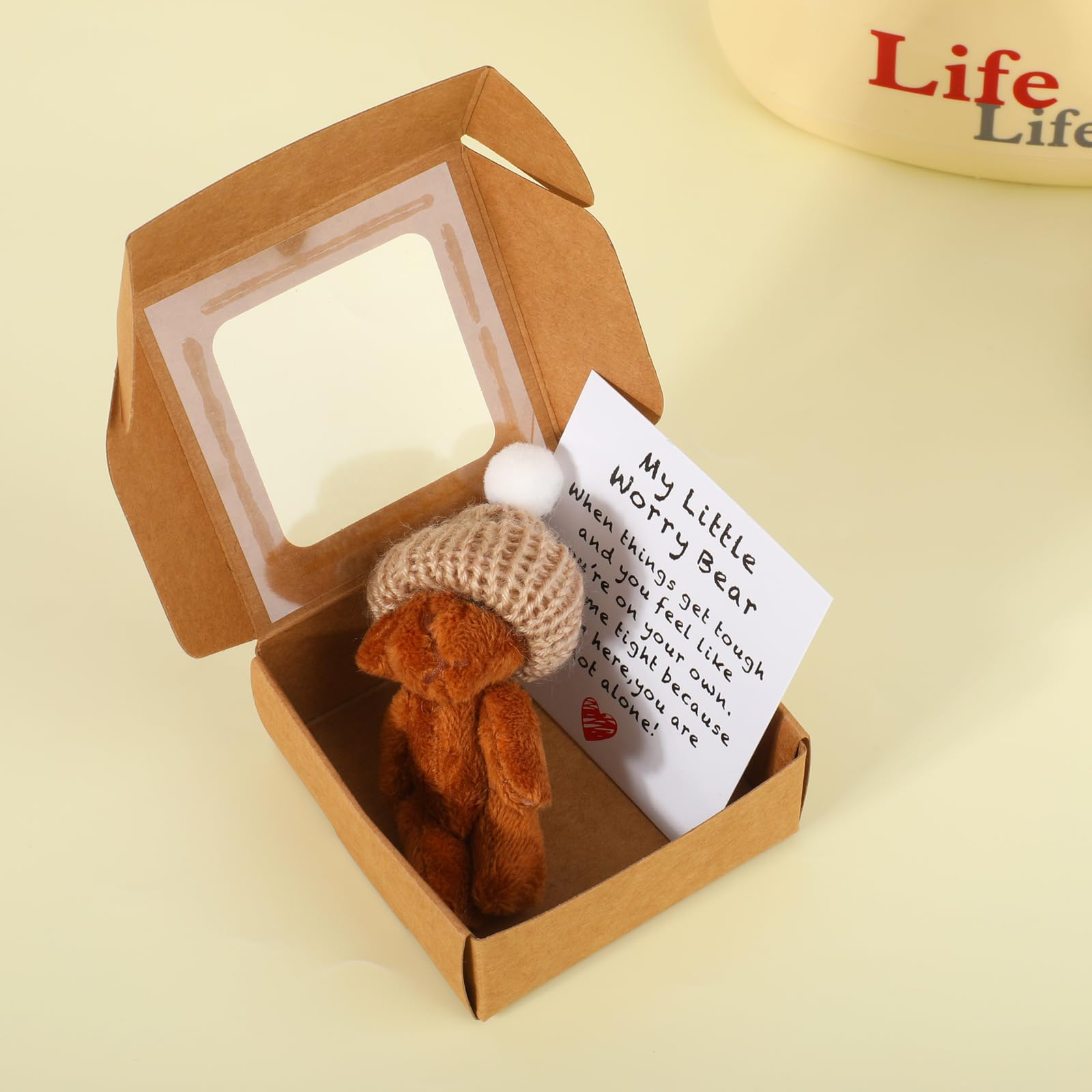 2 Pack My Little Worry Bear Plush Toy - Image 3