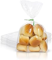 Vista 13 de Bolsas de pan de plástico con fuelle de 4 x 2 x 12, paquete de 1000 bolsas de plástico para almacenamiento de pan, bolsas de plástico con refuerzo