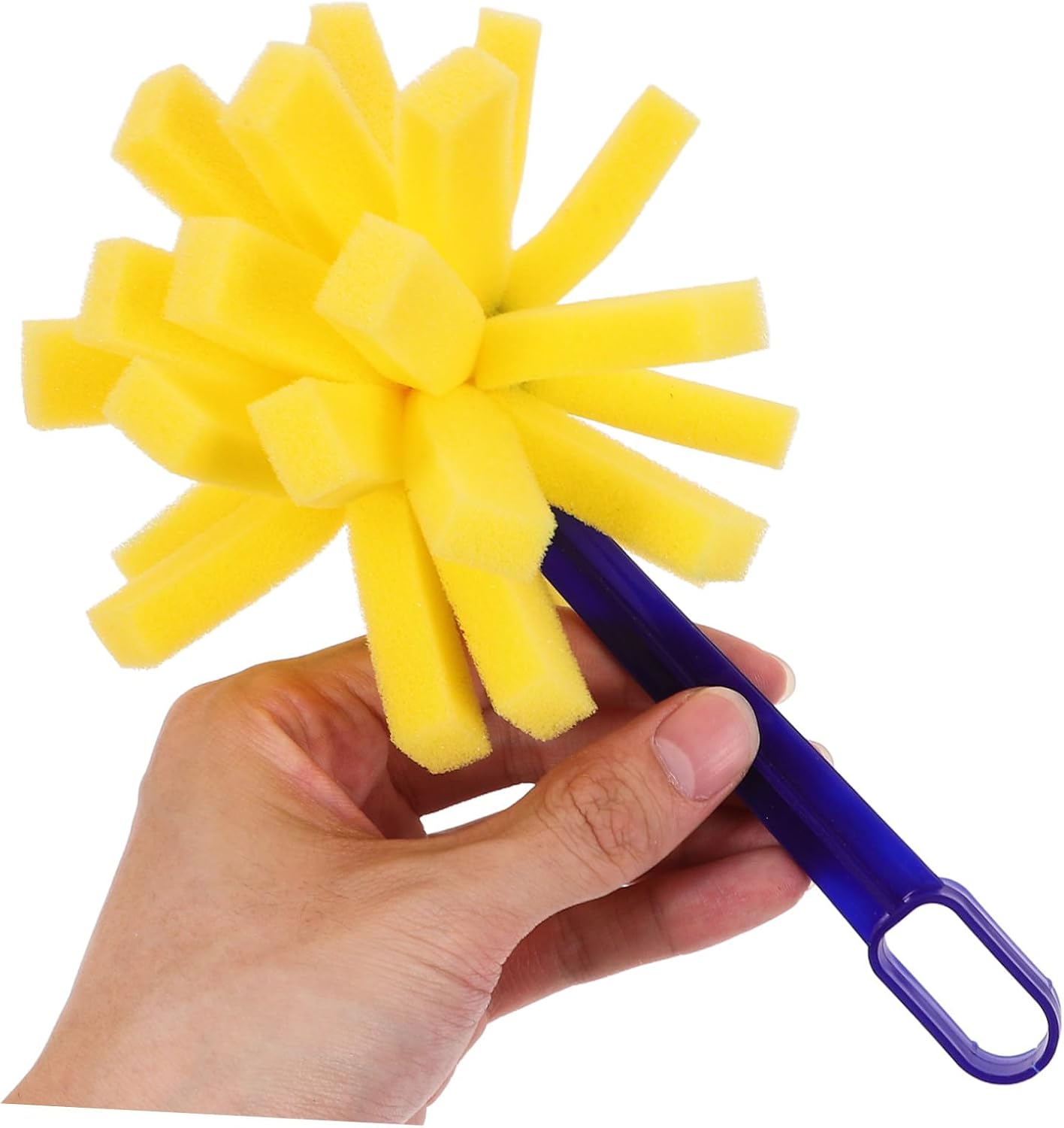 10pcs Sponge Paint Brushes and Artists, Textured Sponge Daubers with Plastic Handle, Easy Cleaning Versatile Artistic Tool for Crafting and Art Sessions