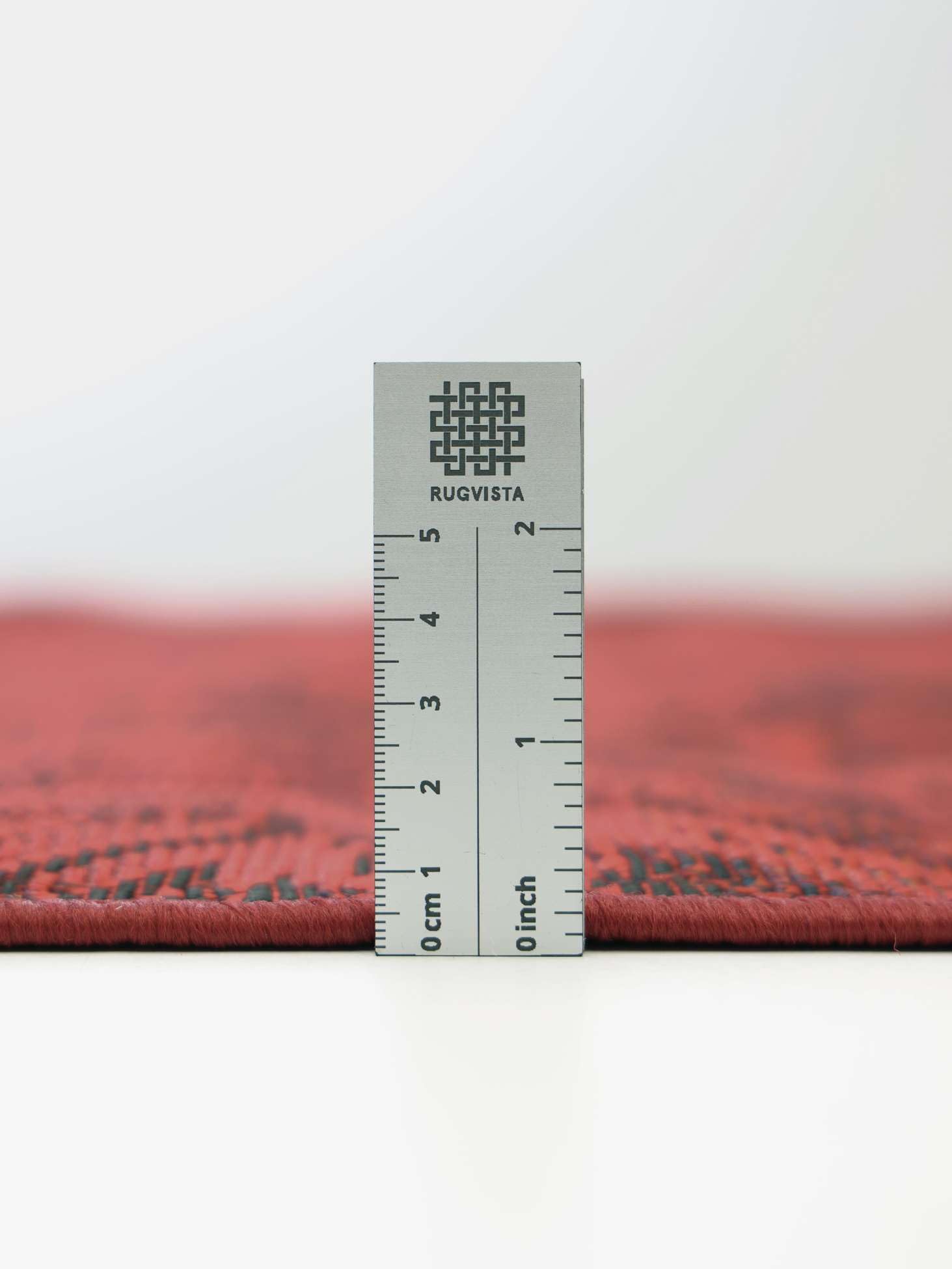 RugVista Amour, Alfombra Interior y Exterior, Orientales, 160 x 230 cm, Rectangular, Pelo Corto, Patio, Lavado a Mano, Resistente los Rayos UV, Oscuro Rojo