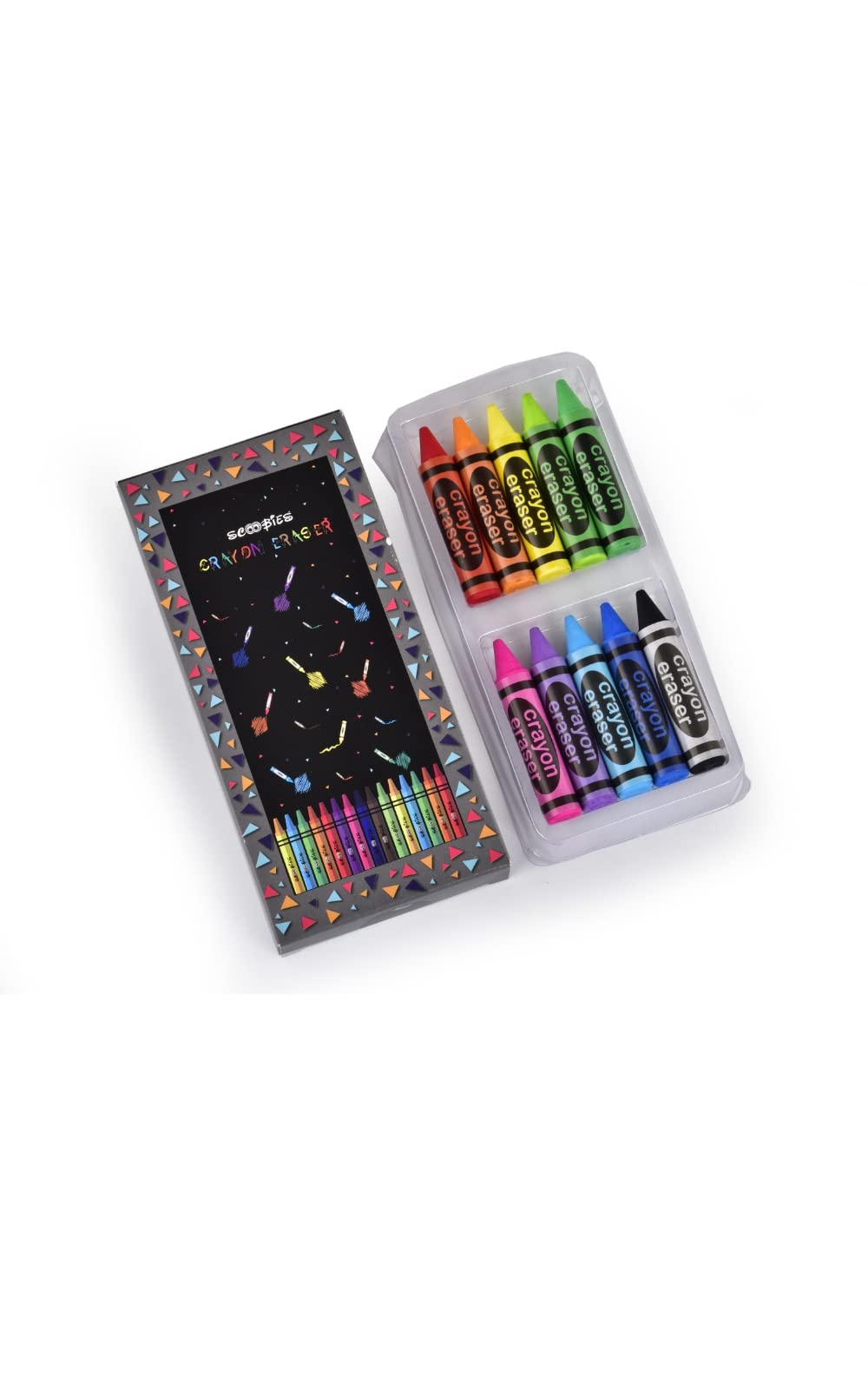 Buy Crayon ERASERS Crayon Pencil Eraser NonToxic Latex, Dust