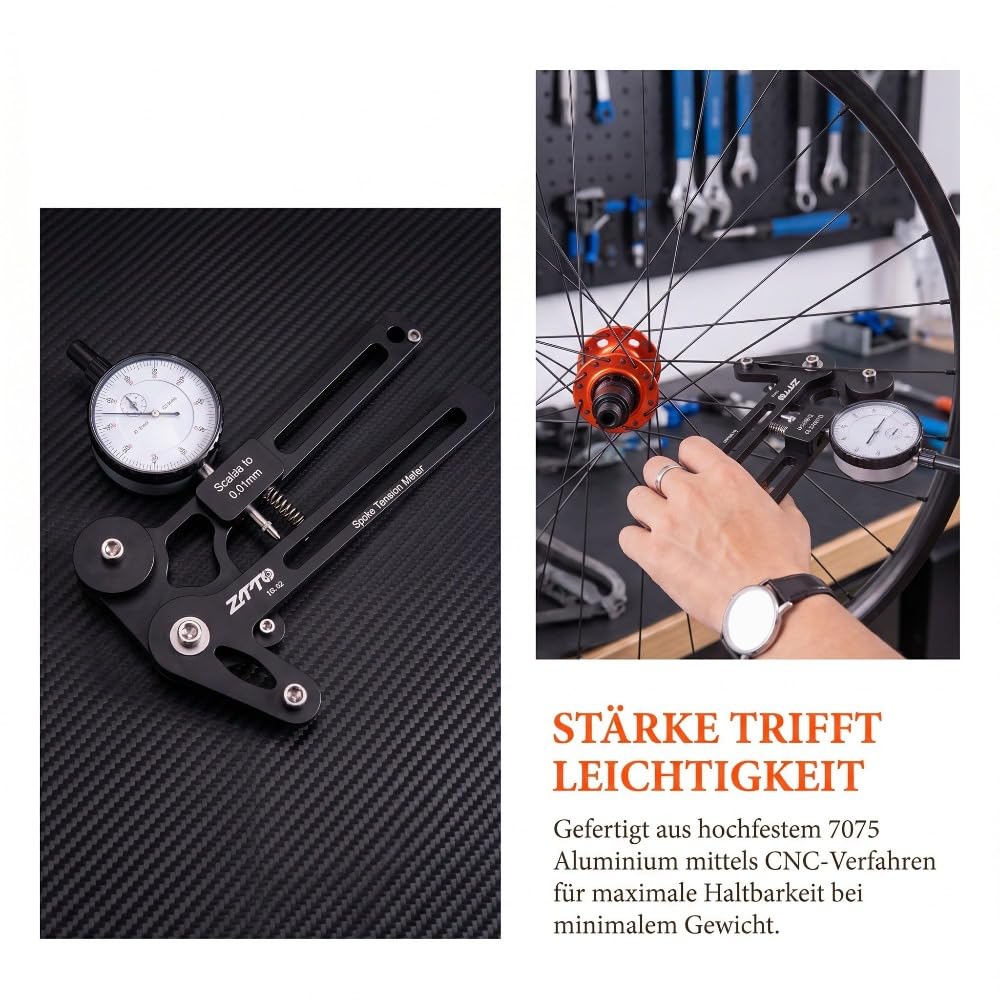 Speichentensiometer/Speichenspannungscomputer, Spoke Builder Tool für Laufradbau