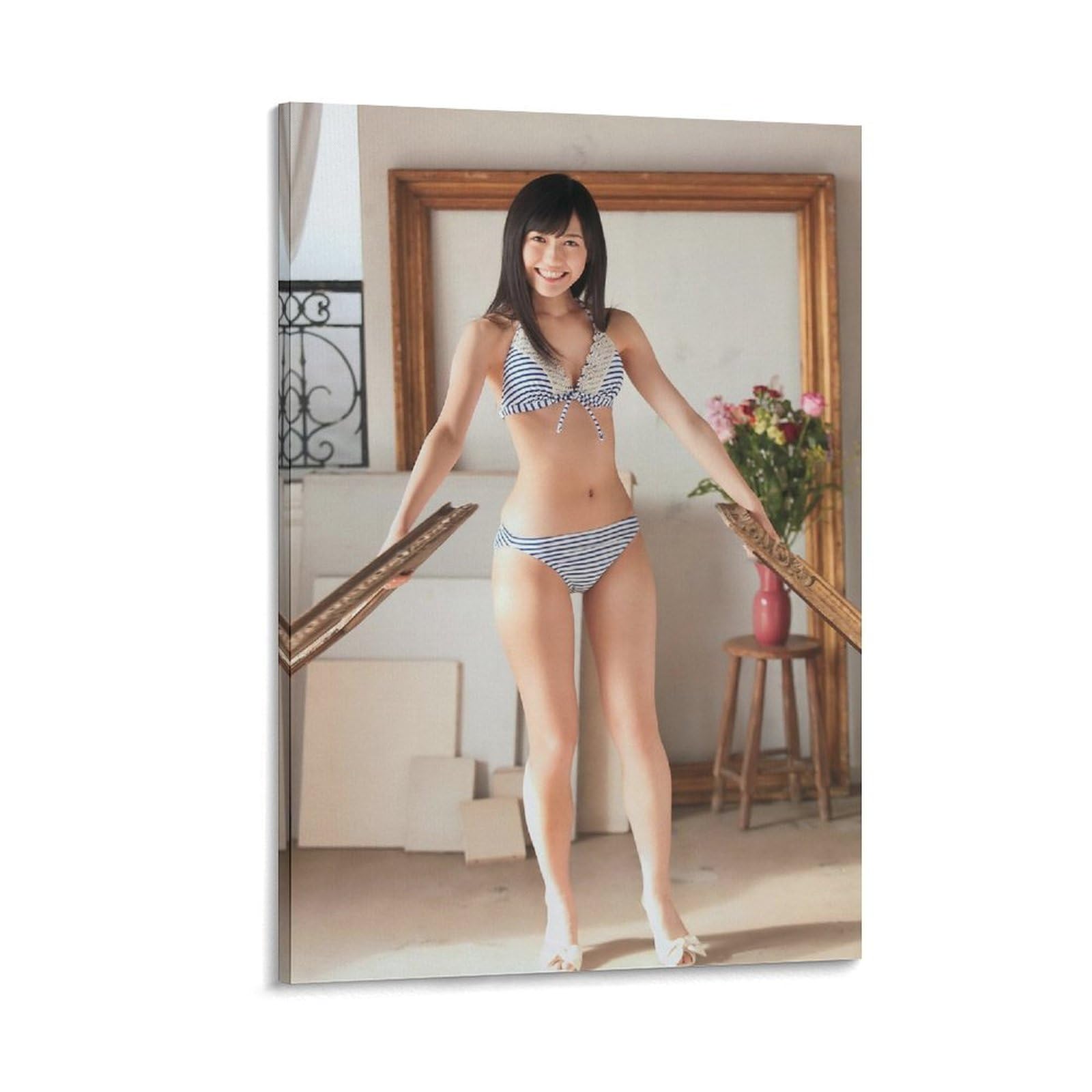 Amazon.co.jp: 渡辺麻友下着写真ポスタービキニ清純 クール ポスター 壁アート キャンバス 印刷 アートパネル オフィス装飾 ぶら下がる  版画 ギフト24x36inch(60x90cm) : ホーム＆キッチン