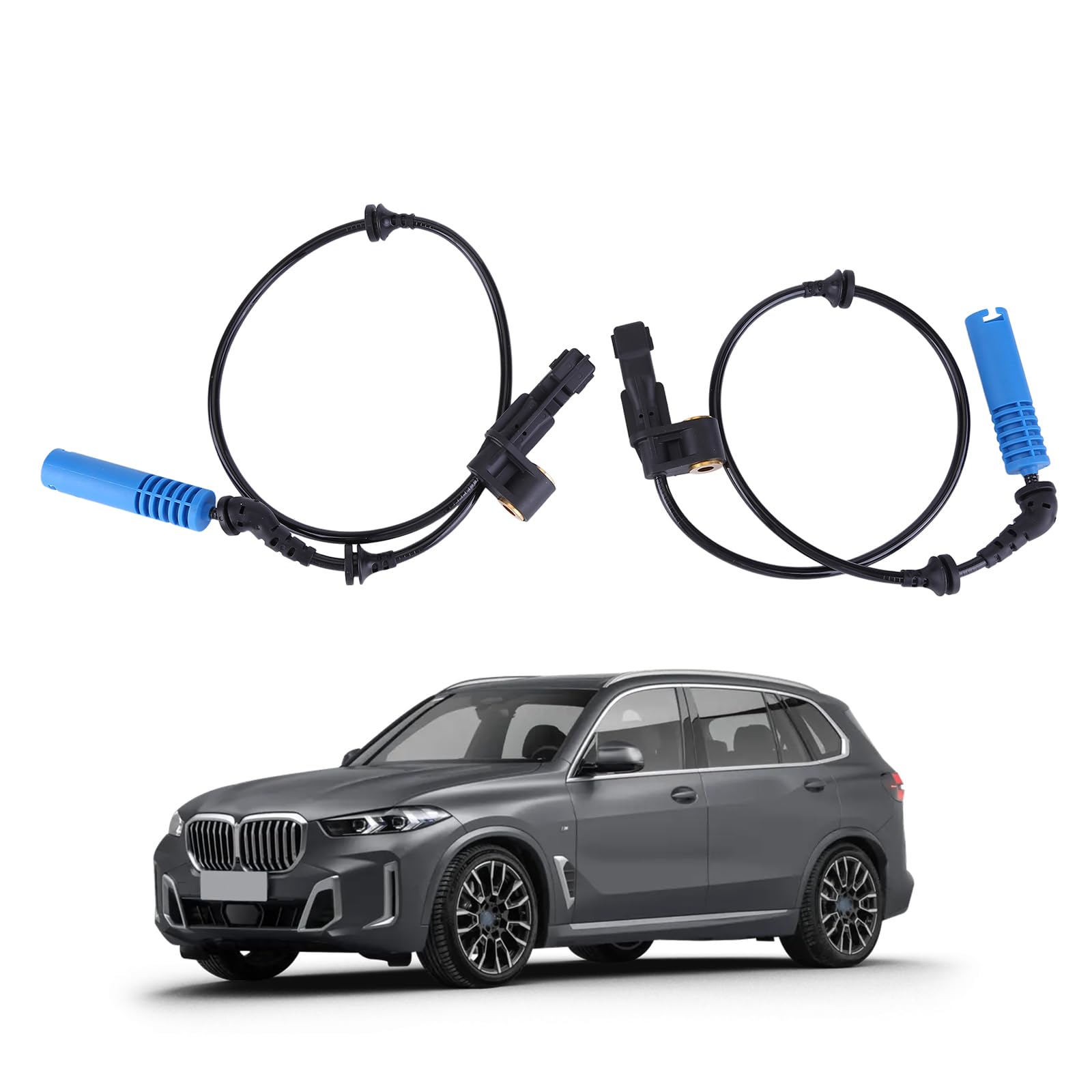 LICHENGTAI Lot de 2 Capteur ABS Vitesse de Rotation Des Roues Avant Gauche Et Droite Compatible avec BMW 3er E46 ABS Sensor Wheel Speed 34526752681, 34526752682