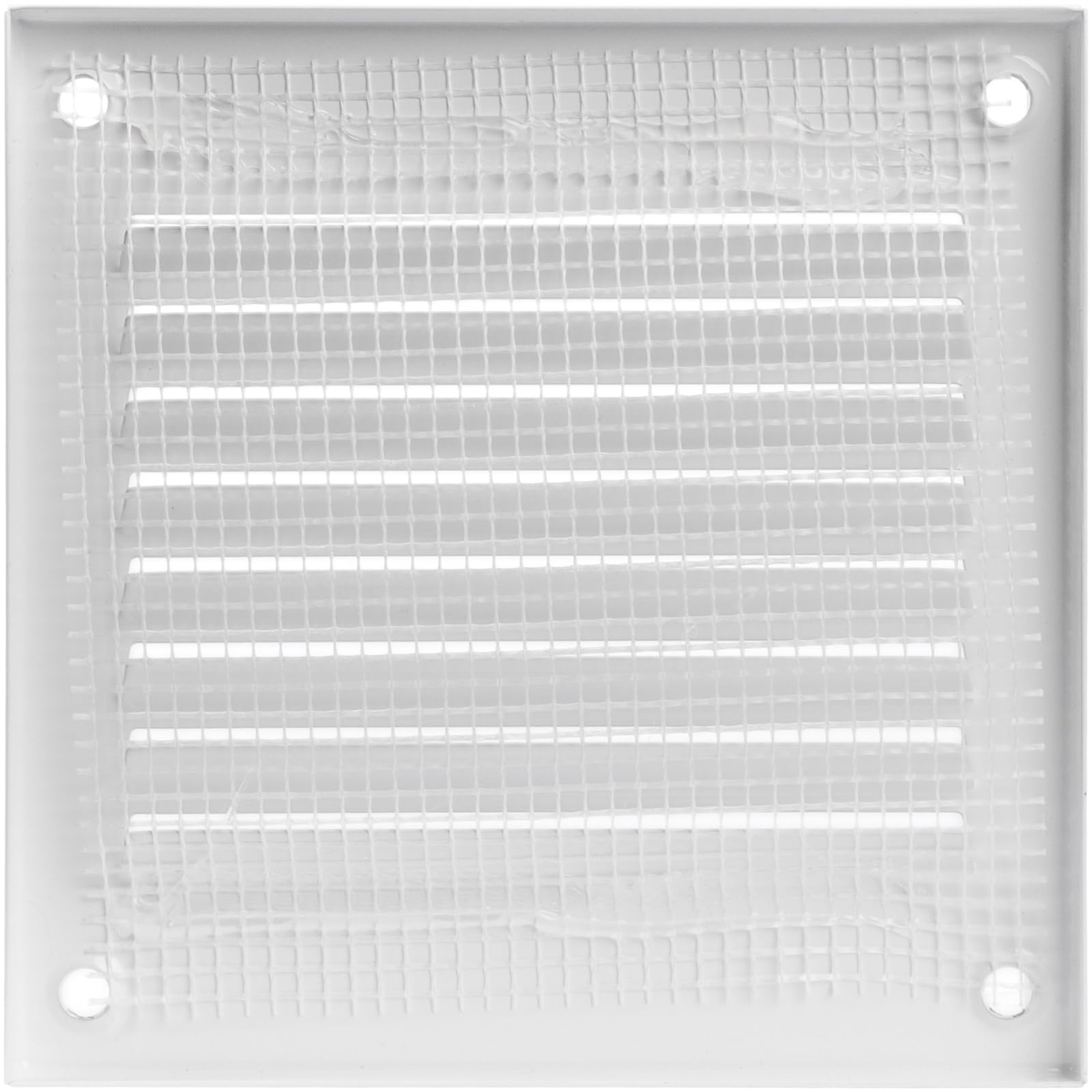 Vent Systems Griglia di ritorno dell'aria in metallo, 100 x 100 mm, con protezione contro i parassiti, copertura di ventilazione HVAC per il miglioramento della casa, 100 x 100 mm, confezione da 2