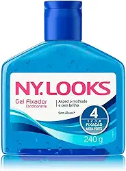 Ny Look Gel Fixador 4, Aspecto Molhado e com Brilho, 240g