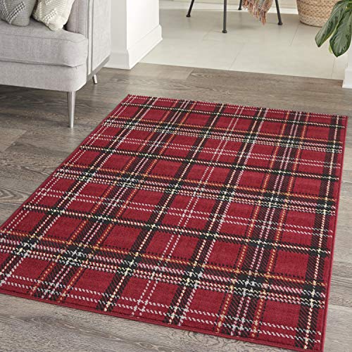Tapete Decorativo Nourison Home Grafix Rojo 3'x5'