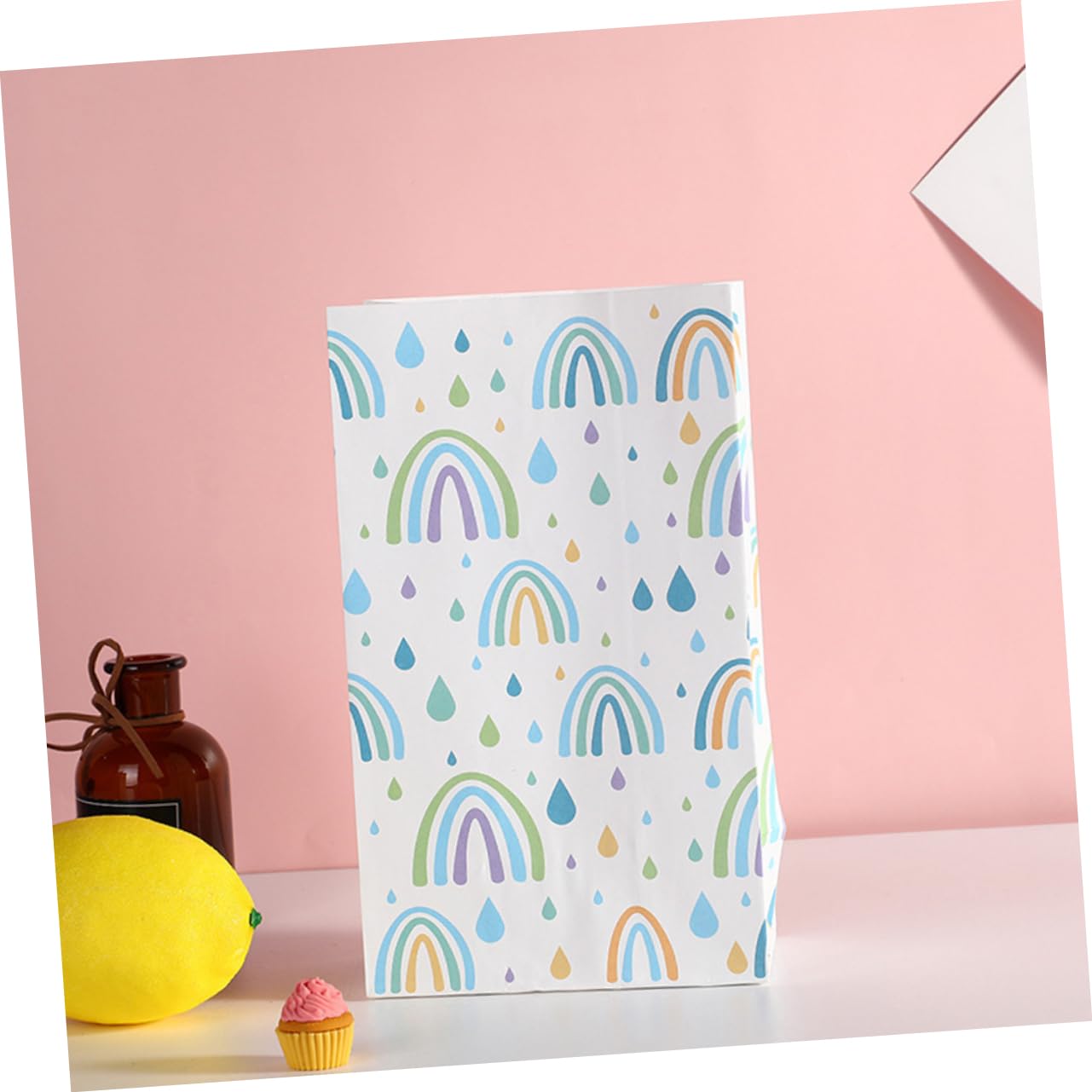 Ipetboom 5 Sätze Cellophan Für Korb Vakuum Einheit Taschen Opp Artikel Füllstoffe Behälter Beute Netz Favorisieren Würfel Versiegelbar Kordelzug Wagen Papier 30 Stück * 5