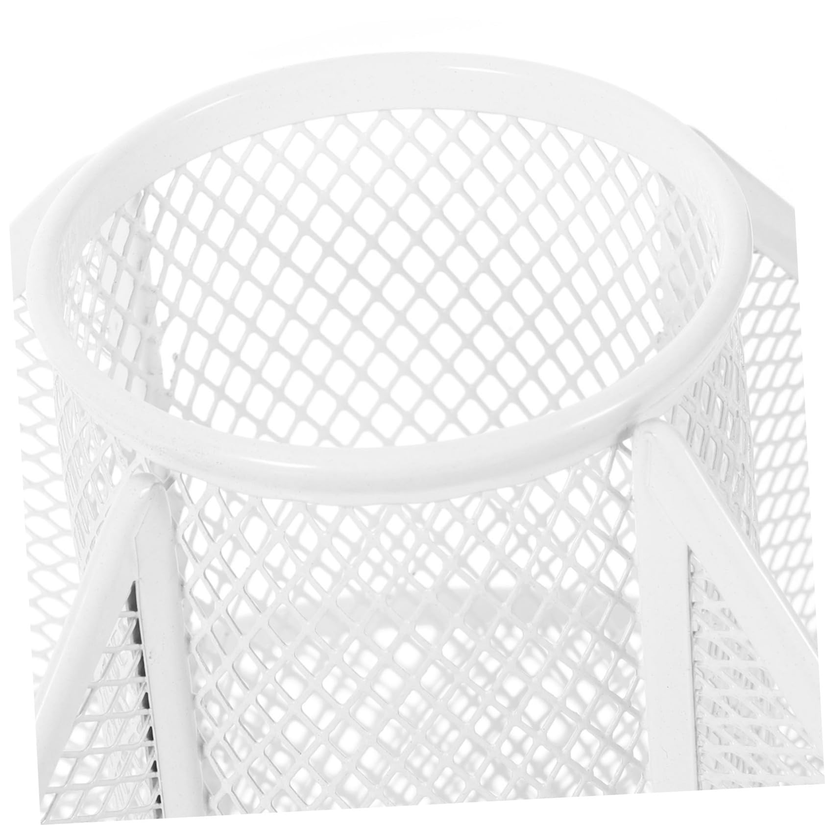 STOBOK Portapenne Rotante da Scrivania in Metallo Grande Capacità, Organizer Desktop Elegante per Decorazioni Scuola e Porta Pennelli Cosmetici 360 Gradi