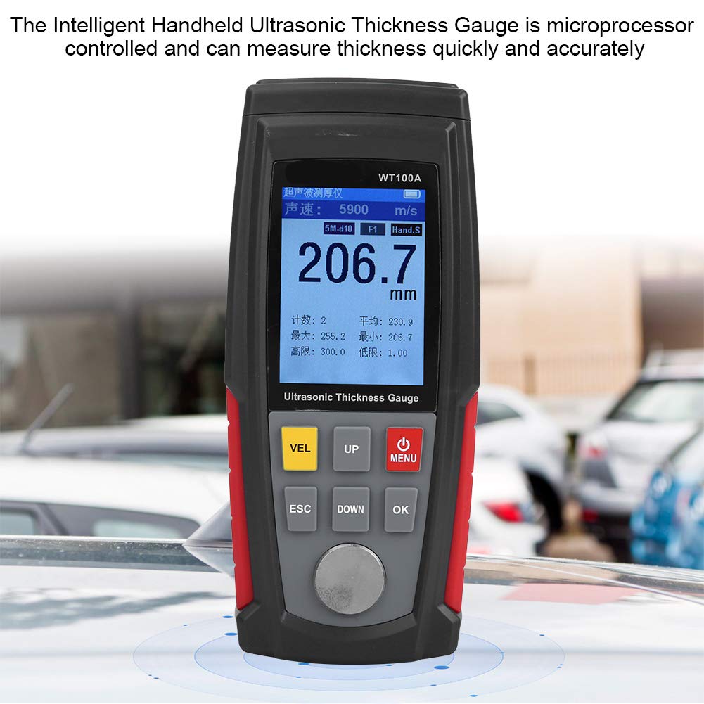 FTVOGUE Ultraschall-Dickenmessgerät 1,0–225,0 Mm WT100A mit USB-Aufladung