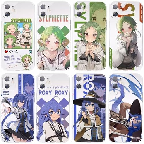 【Miss Q】無職転生 スマホケース 携帯カバー シルフィエット・グレイラット ロキシー・ミグルディア・グレイラット iphoneケース スマホカバー 携帯電話カバー iphone15ケース アイフォンケース 耐衝撃 脱着簡単 人気 アニメ コスプレ小物 萌えグッズ 贈り物 誕生日 プレゼント iPhone多機種対応 (F,iPhone13)のサムネイル