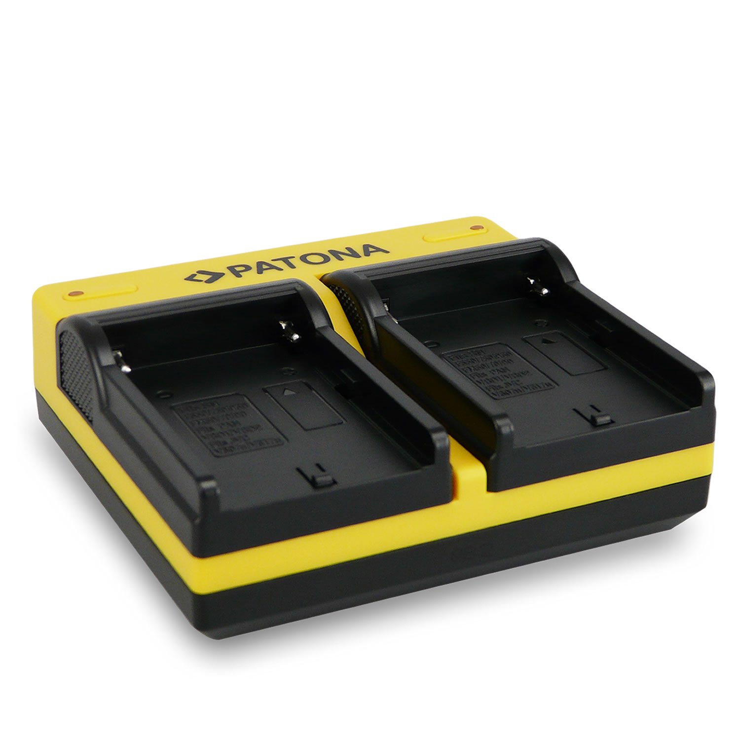 PATONA Caricabatterie Doppio Compatibile con Sony NP-FM500H NP-F970 NP-F980 NP-F960 NP-F950 NP-F930 NP-F750 NP-F550 NP-FM30 NP-FM50 NP-FM70 NP-FM90 NP-QM51 NP-QM71 NP-QM91D Batterie