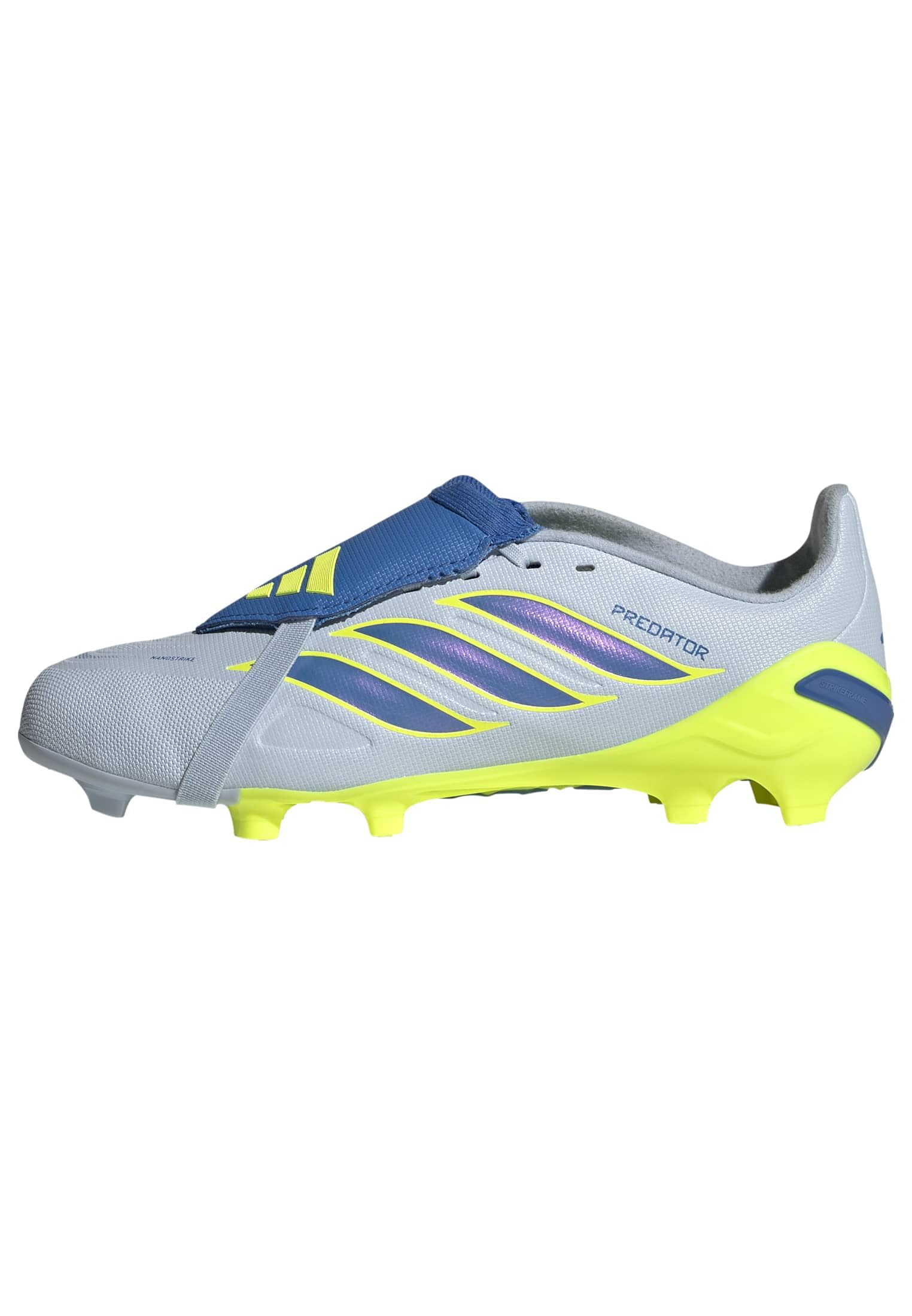 Adidas Boys Blue Predator Fold-Over Tongue League Firm Ground Football Boots  in Size 2, Sports Direct