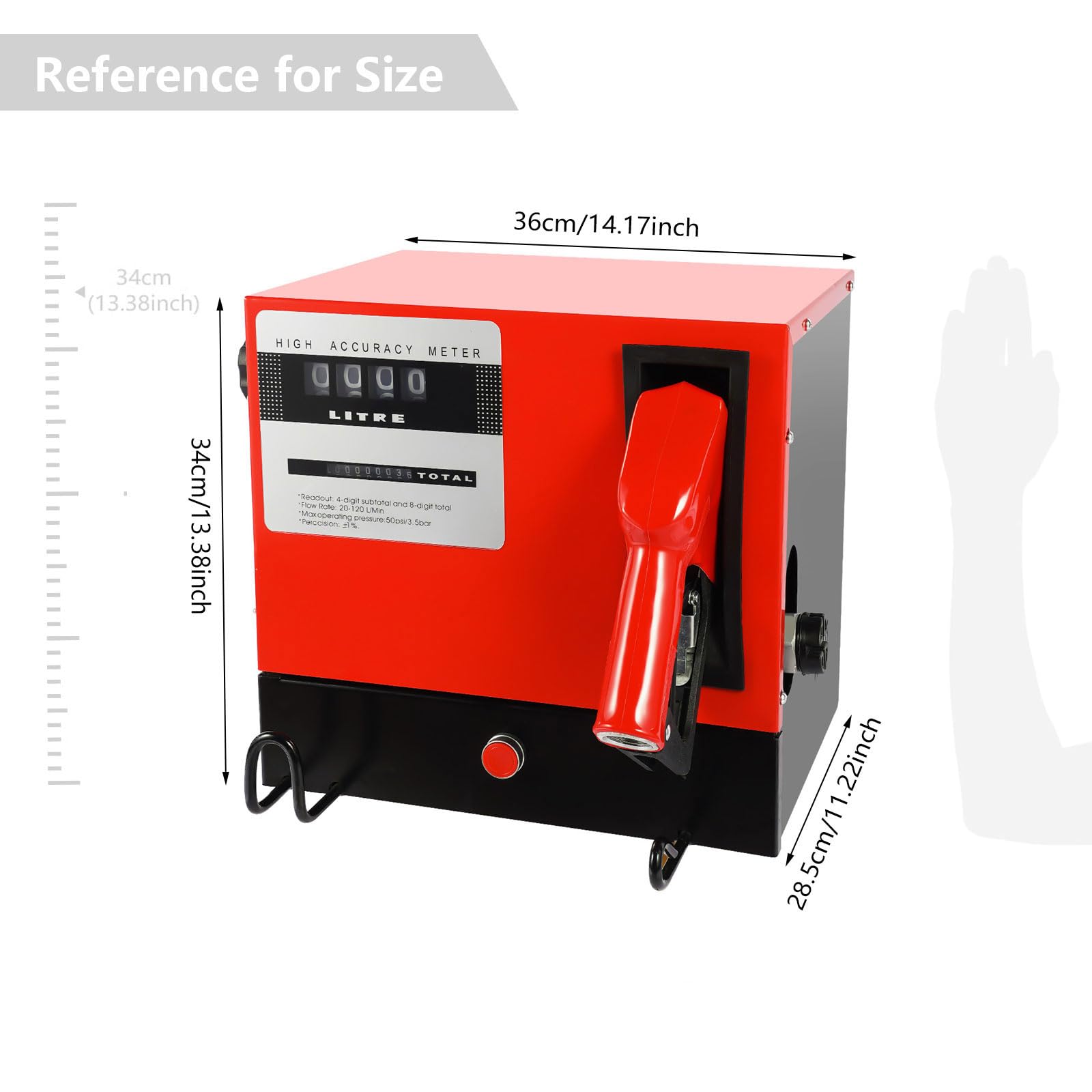 Pompe de transfert de carburant diesel 550 W, 15,85 GPM, 220 V, prise