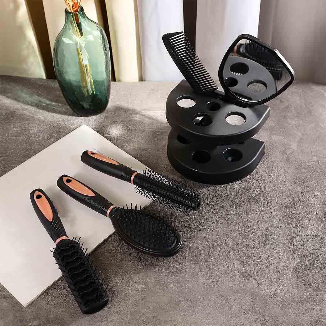 Zoestar 5Pcs Hair Brush and Comb Set for Women and Men (D-Pink) image 4
