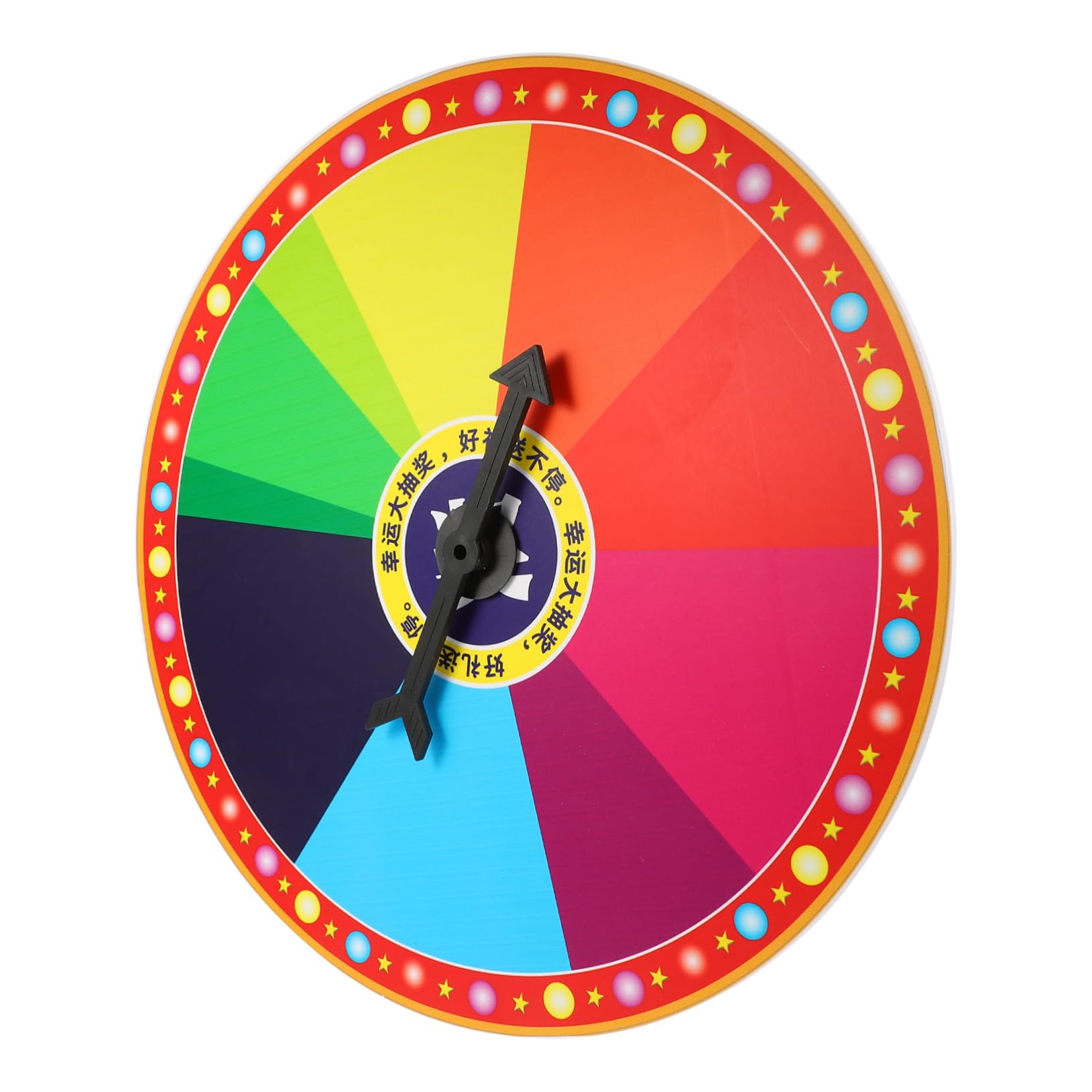 Hemobllo Roue Fortune Murale Grande Roue de Loterie pour Jeu de Société Intérieur