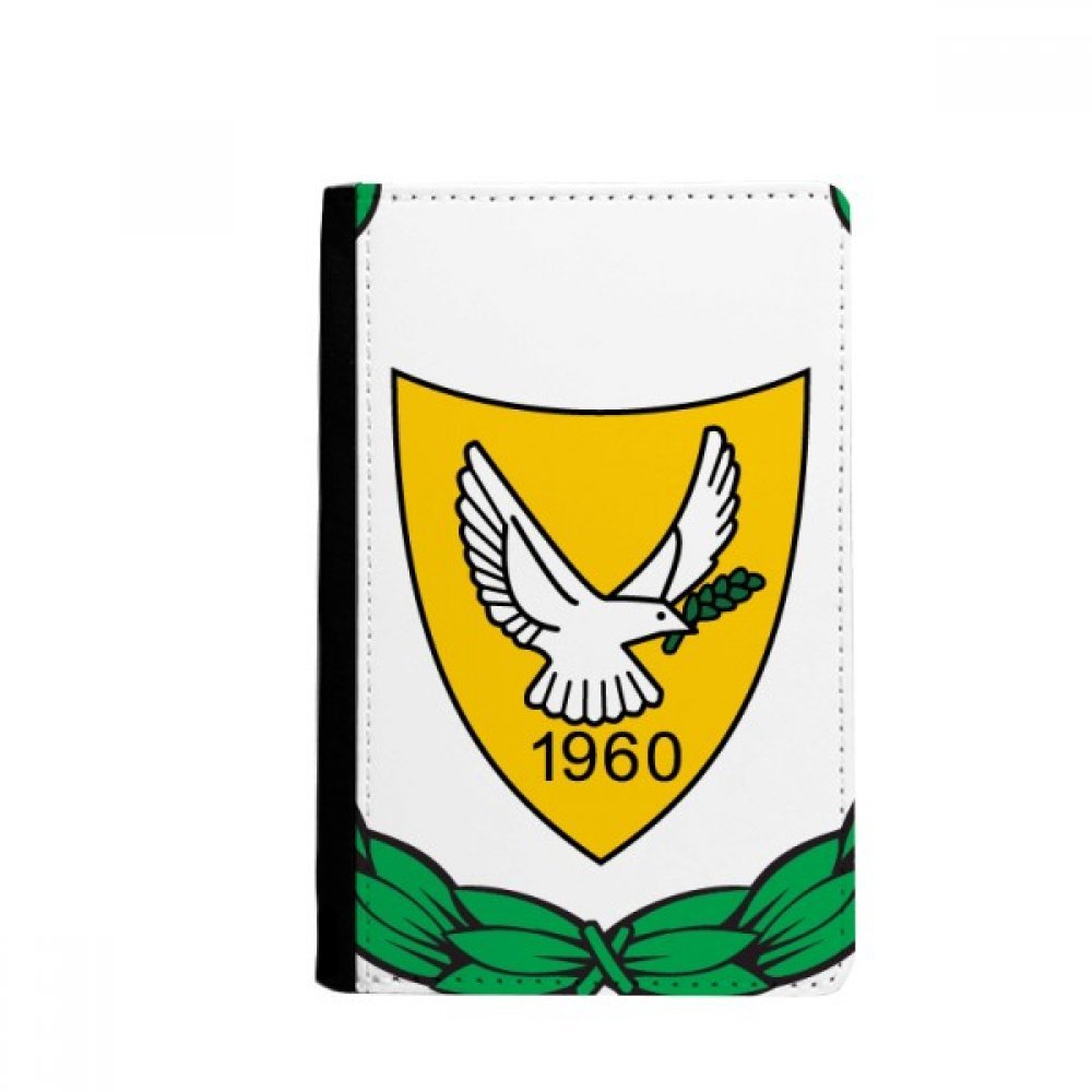 Cyprus National Emblem Country Passport Holder Notecase Burse Wallet Cover Card Purse