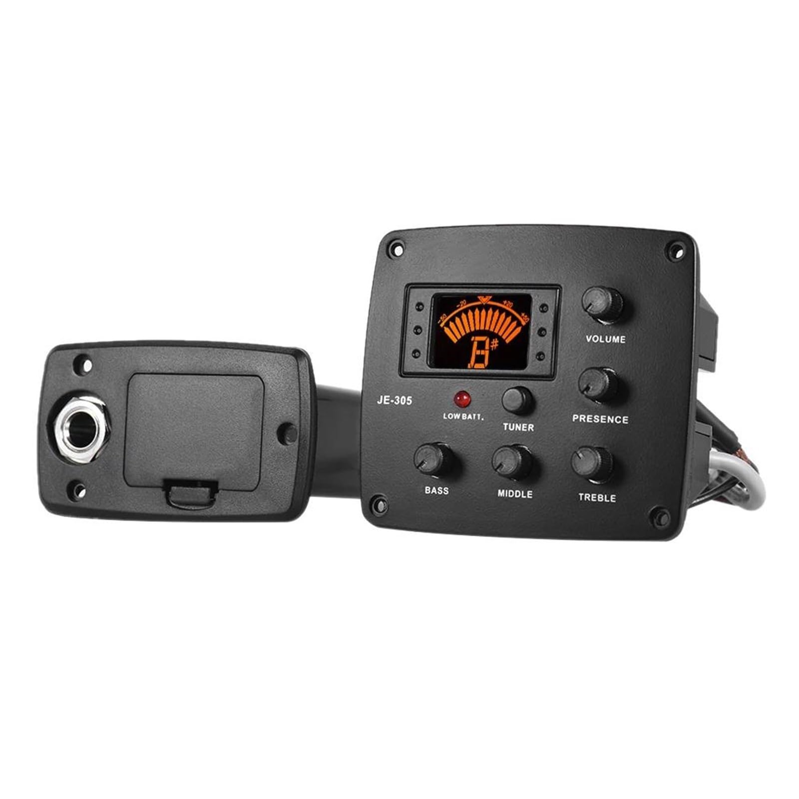 Pickup Per Chitarra Pickup Chitarra Acustica Pickup Piezo Preamplificatore Equalizzatore A 4 Bande Accordatore Con Display LCD Strumento A Corde Per Chitarra Accessori