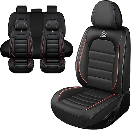 Miniatura 10 de Iceleather Fundas de asiento de automóvil de lujo para Chevrolet Colorado 2015-2023, impermeables, suaves, transpirables, de piel sintética, con