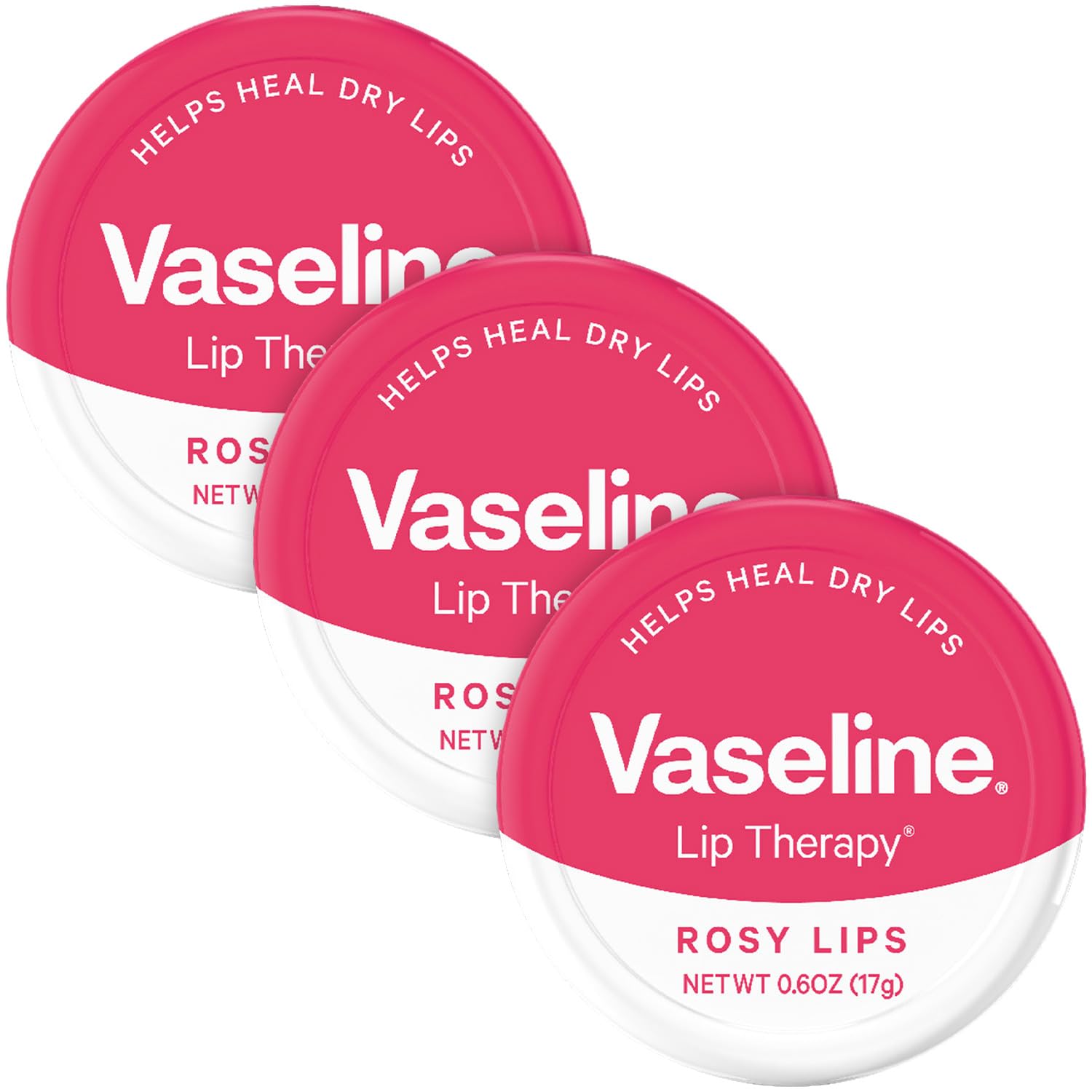 Amazon.com : Vaseline Lip Therapy Lip Balm, Rosy Lips 0.6 oz (Pack