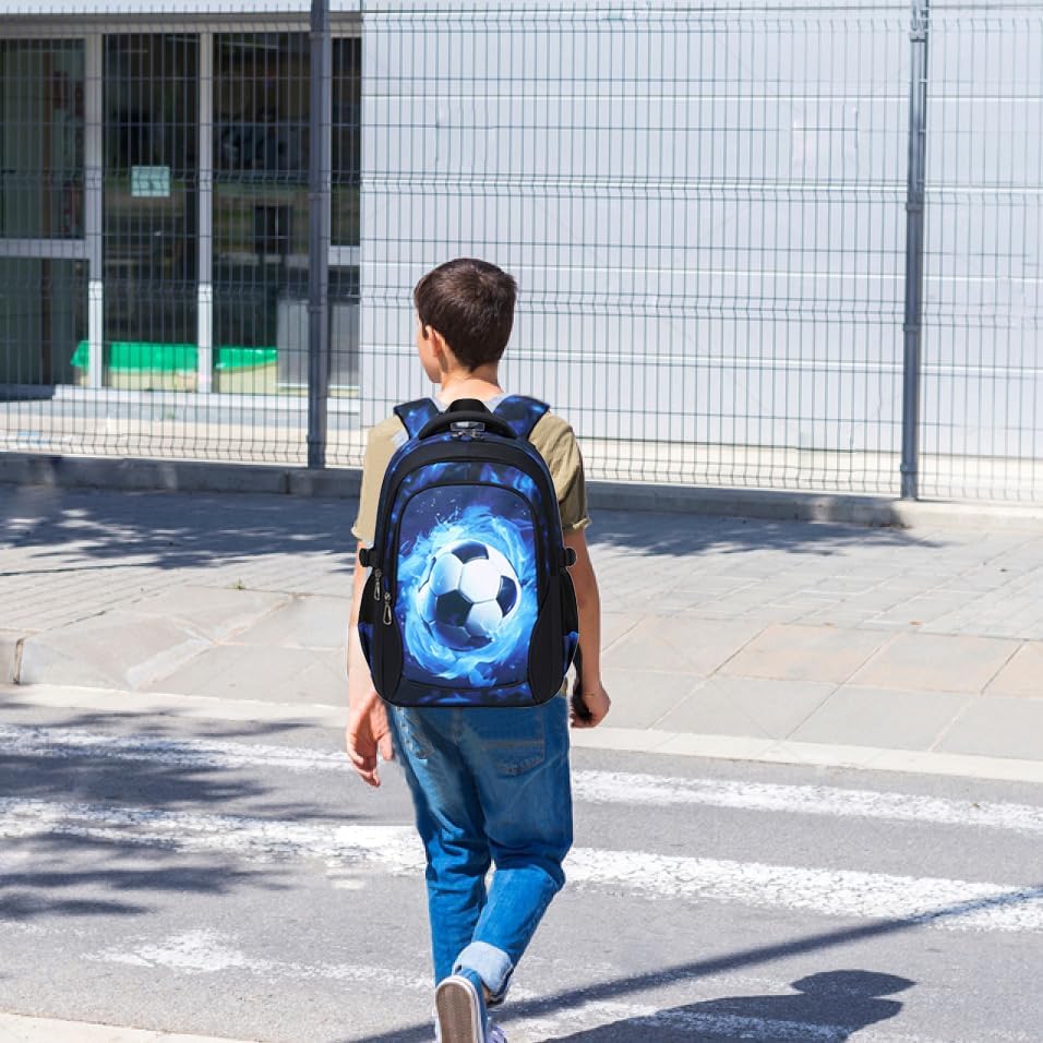 Meisohua Boys Backpack with Lunch Box Pencil Case 3pcs School Backpacks Set for Boy Kids Bookbags for Elementary Middle School Bags Water Resistant - Image 8