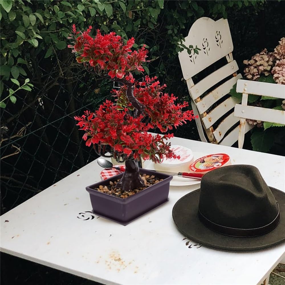 Bonsaï Artificiel Plantes artificielles en Pot, bonsaï Artificiel, Fausses Plantes, Simulation d'arbre, décoration de Table de Jardin d'invités Décoration de bonsaï(Yellow)