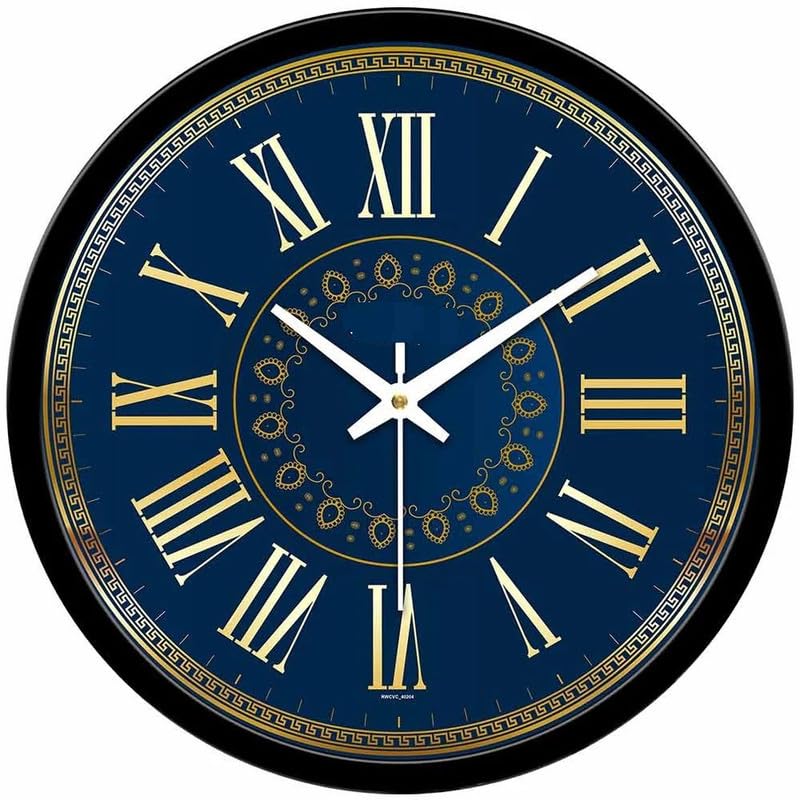 Image of Devansh Crafts Wall Clock Decorative Designer and Stylish Glass Analog Wall Clock Suitalbe for Living Room Hall Bedroom, Office (Mandala Print)
