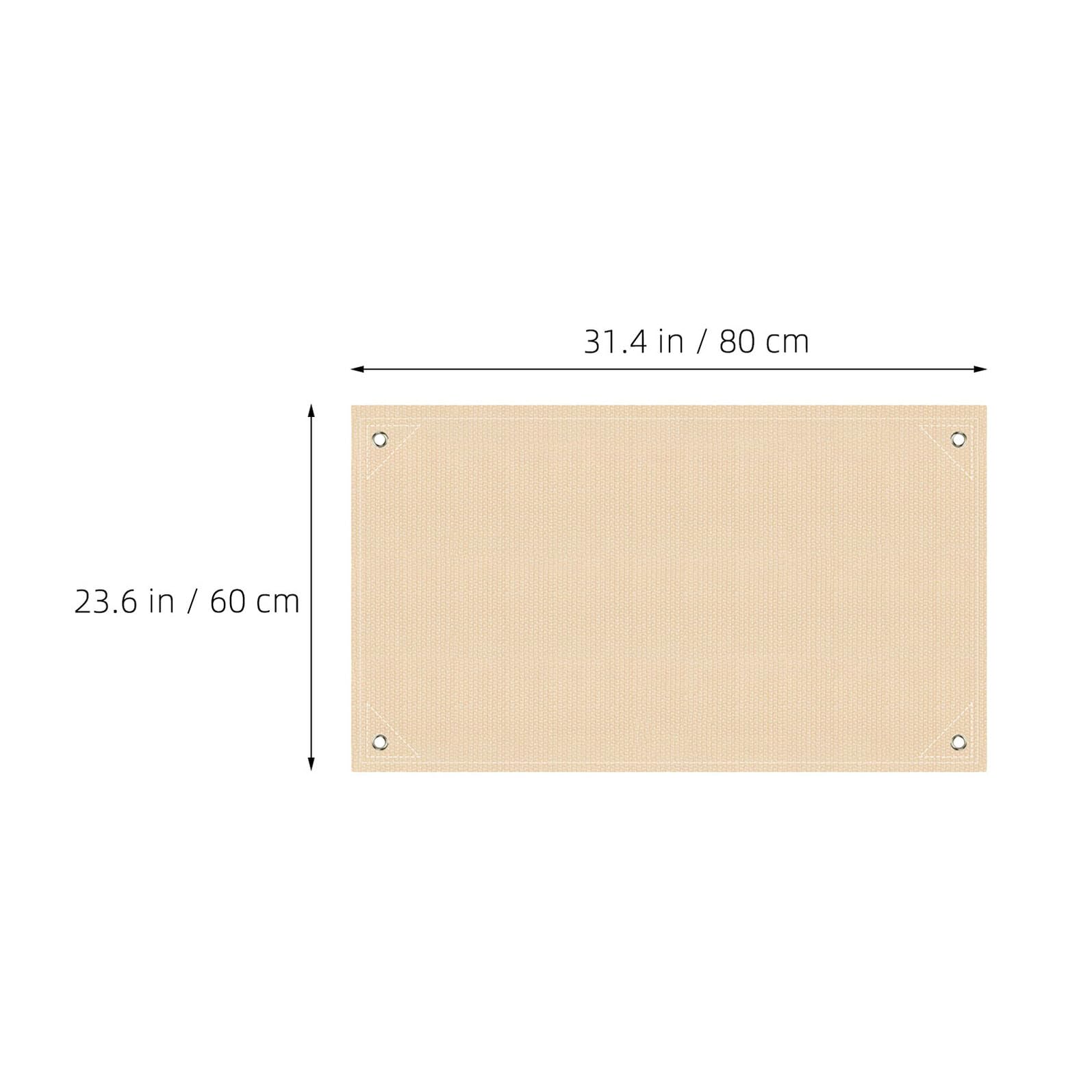 Toddmomy Tapis de Barbecue Résistant la Chaleur en Fibre de Verre Beige, Lot de 2 Pièces, Tapis D'isolation pour Sols Extérieurs, pour Camping et Rassemblements en Plein Air