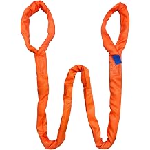 Eye and Eye Round Sling 26000lb 13FT Sling Strap Rigging Polyester Endless Lift Sling for Hoist Heavy Duty Objects Heavy Duty Poly Lifting Sling Polyester Eye and Eye Round Sling12T-4M