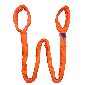 Polyester Eye & Eye Round Sling, 26,000 lbs Capacity, 13 FT Heavy Duty Rigging Lift Sling with Reinforced Eyes for Crane, Hoist, Recovery, Construction, Material Handling