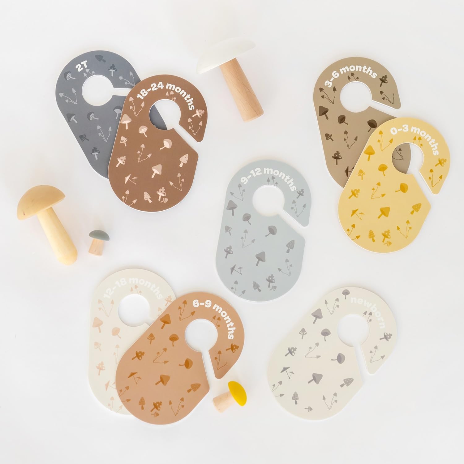 Mushroom Baby Closet Dividers Set for Newborn to 2T